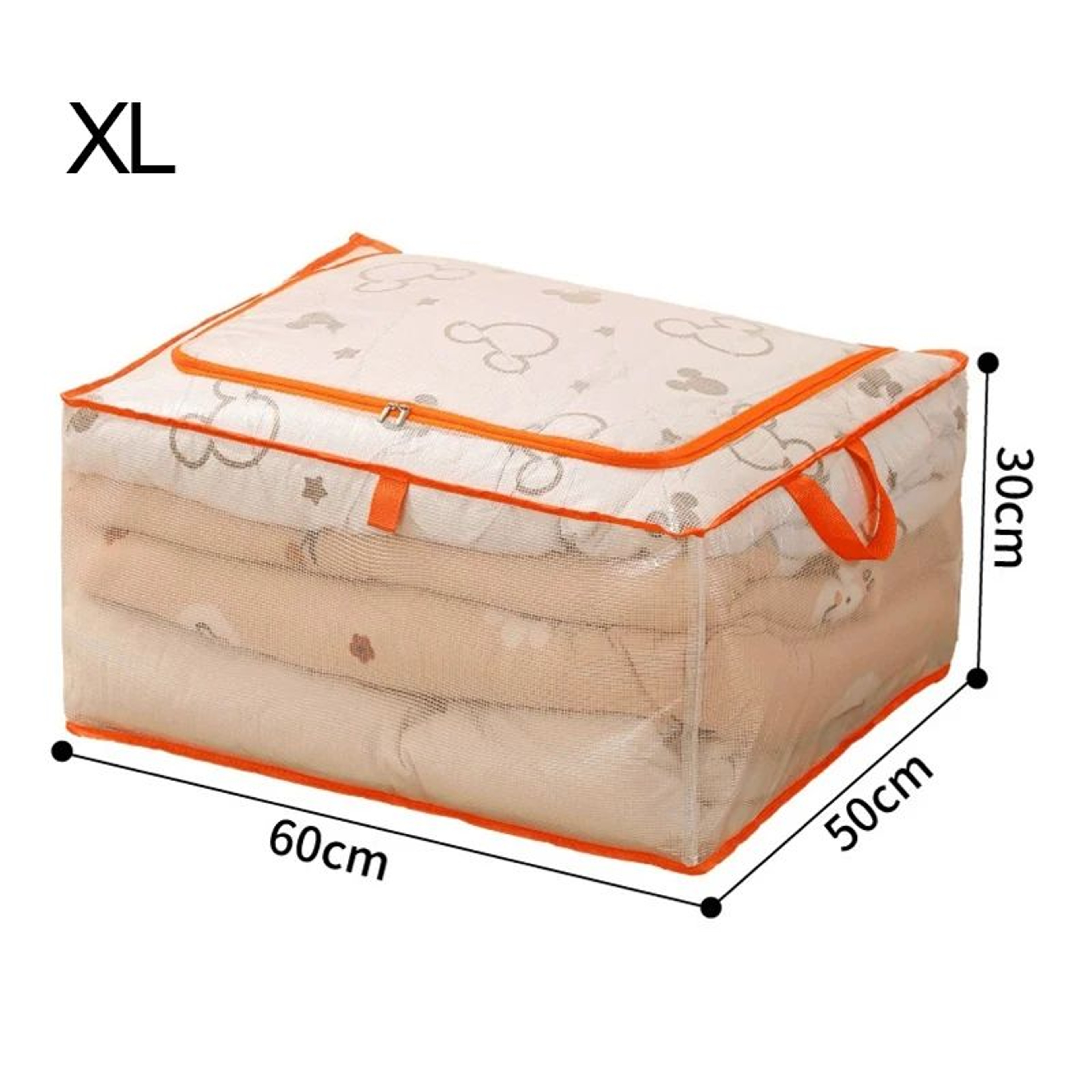 Large Capacity Zipper Underbed Storage Bag For Clothes And Bedding 8