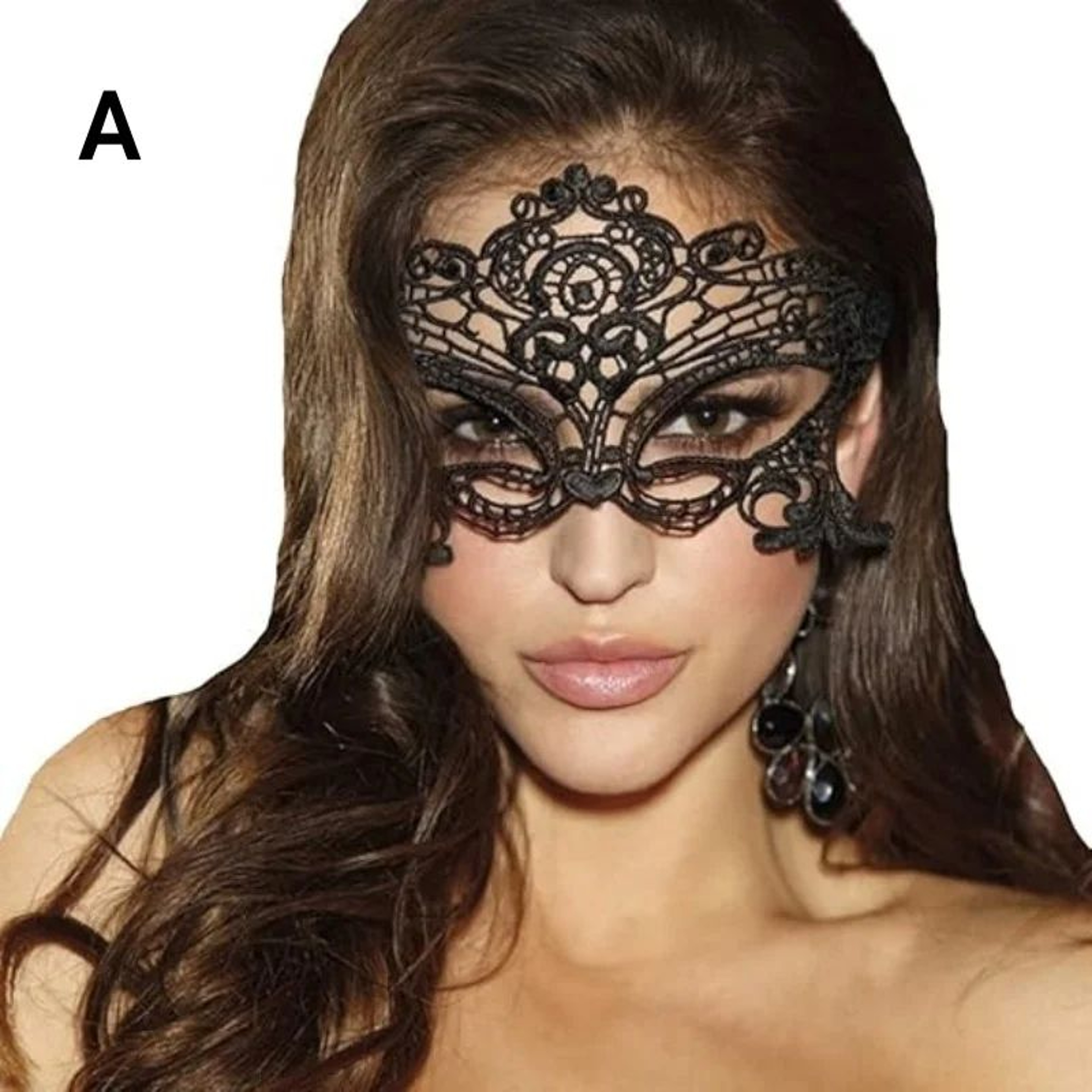 Elegant Lace Masquerade Mask For Women Halloween And Costume Party Eye Mask 6
