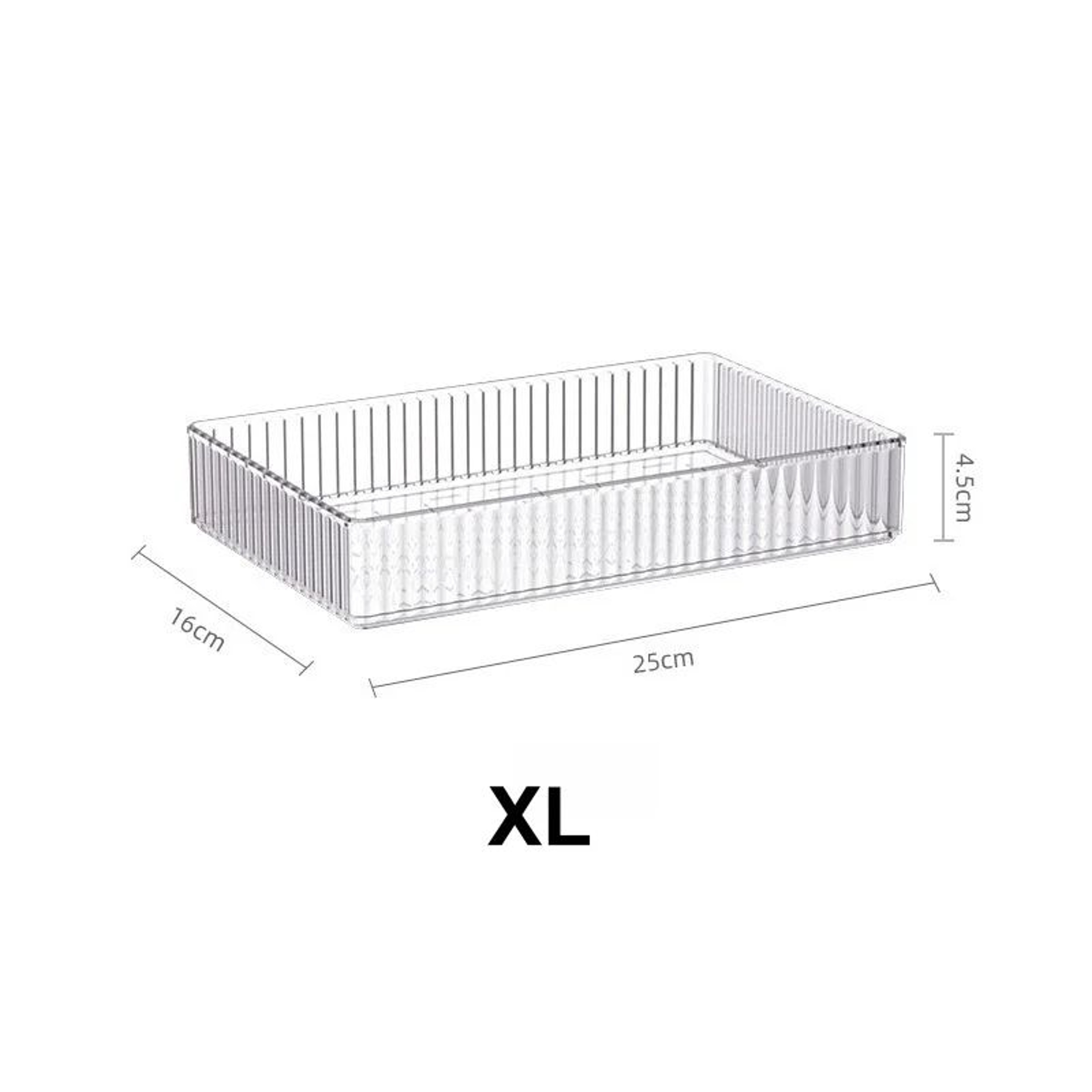 Clear Stackable Drawer Organizer Trays For Makeup Vanity And Home Storage 9