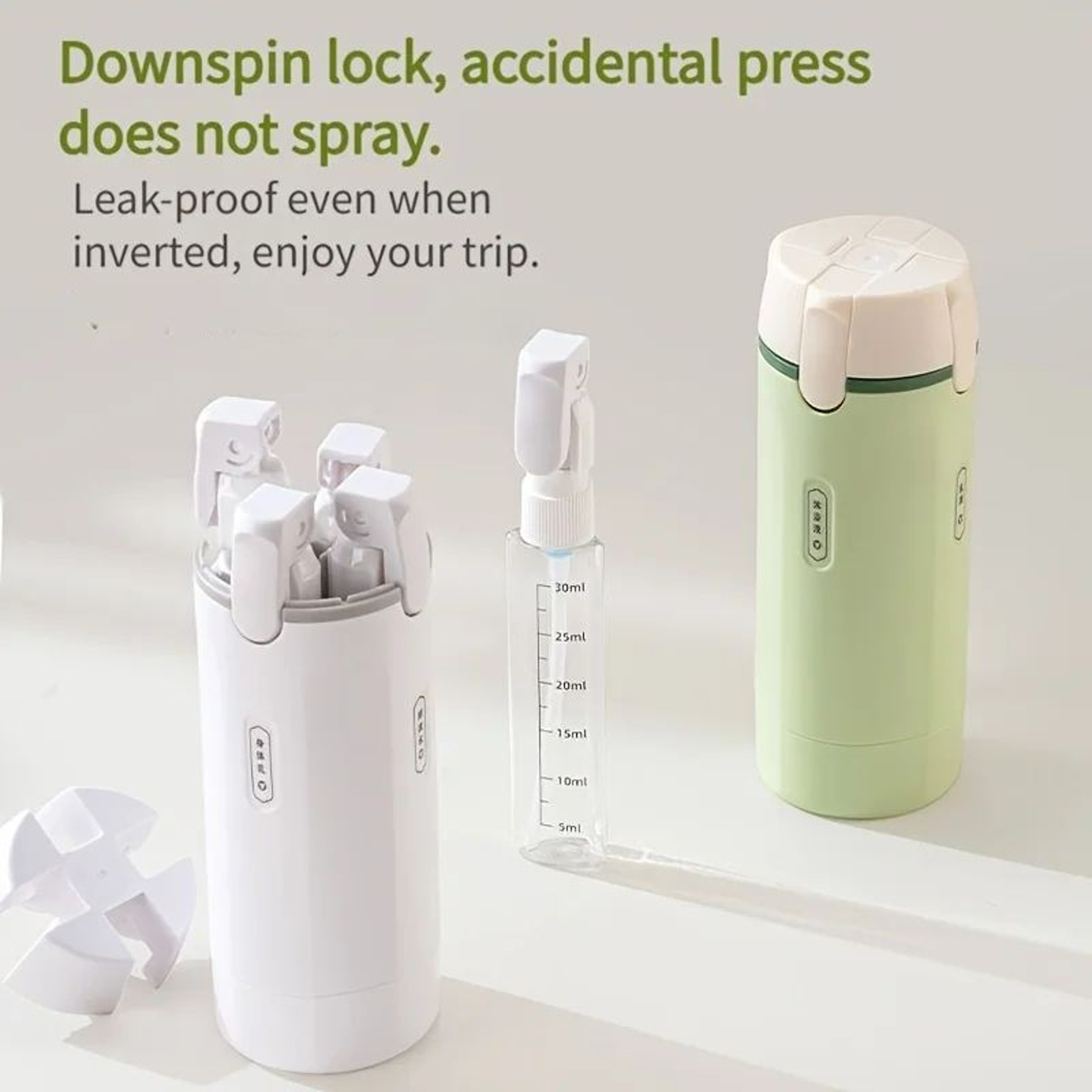 4in1 Leakproof Travel Dispenser Bottle For Toiletries 2