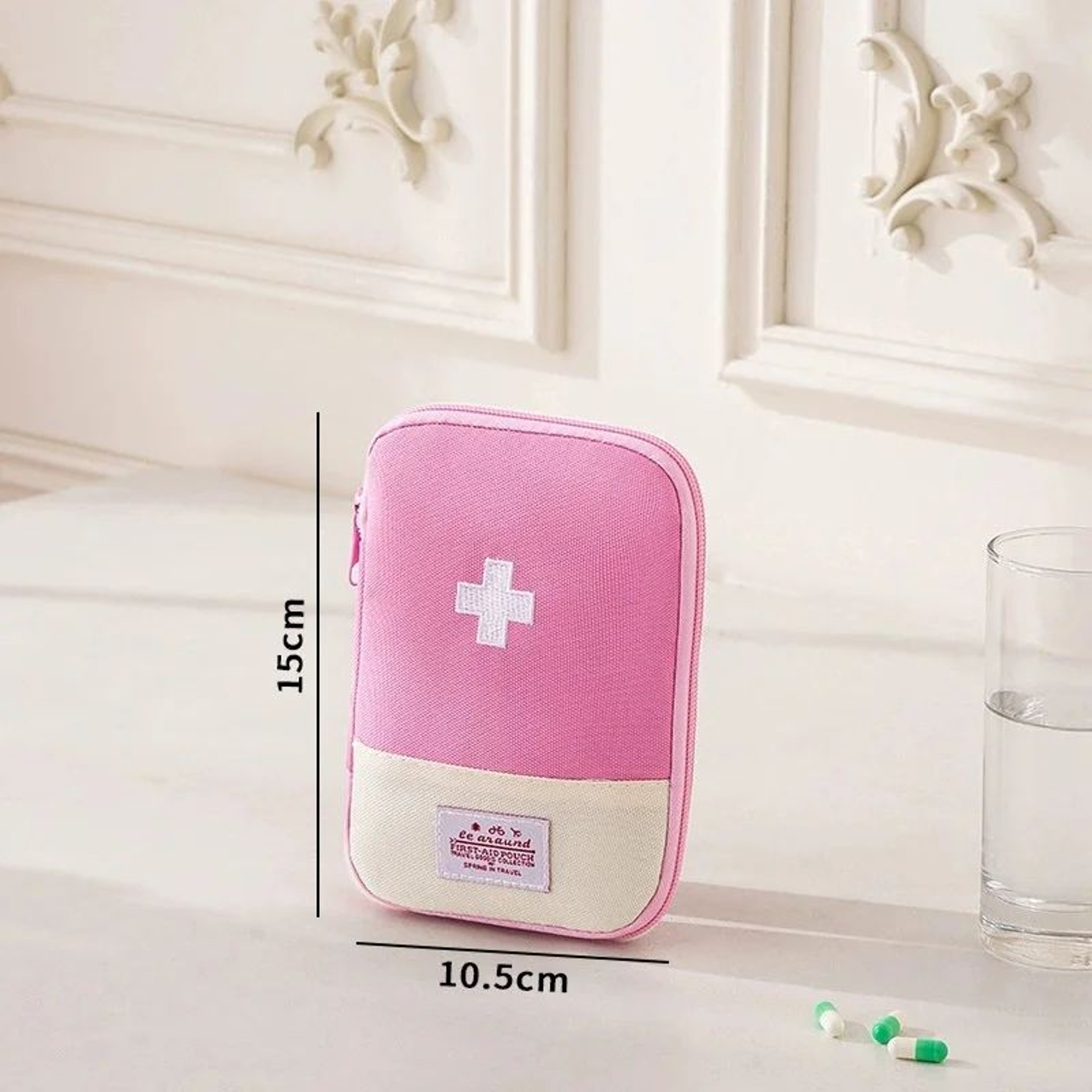 Portable Travel Medicine Organizer First Aid Pouch 8