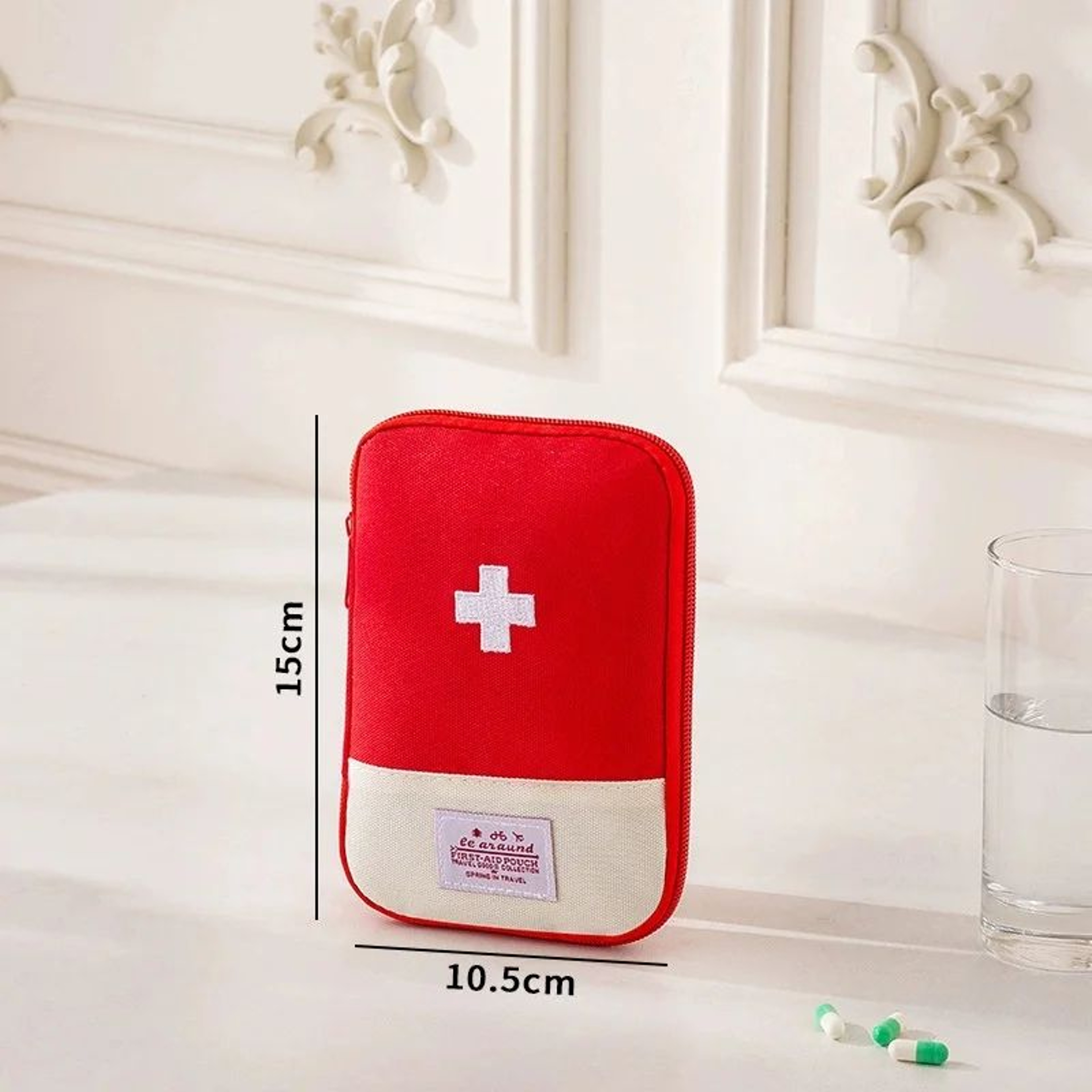 Portable Travel Medicine Organizer First Aid Pouch 9