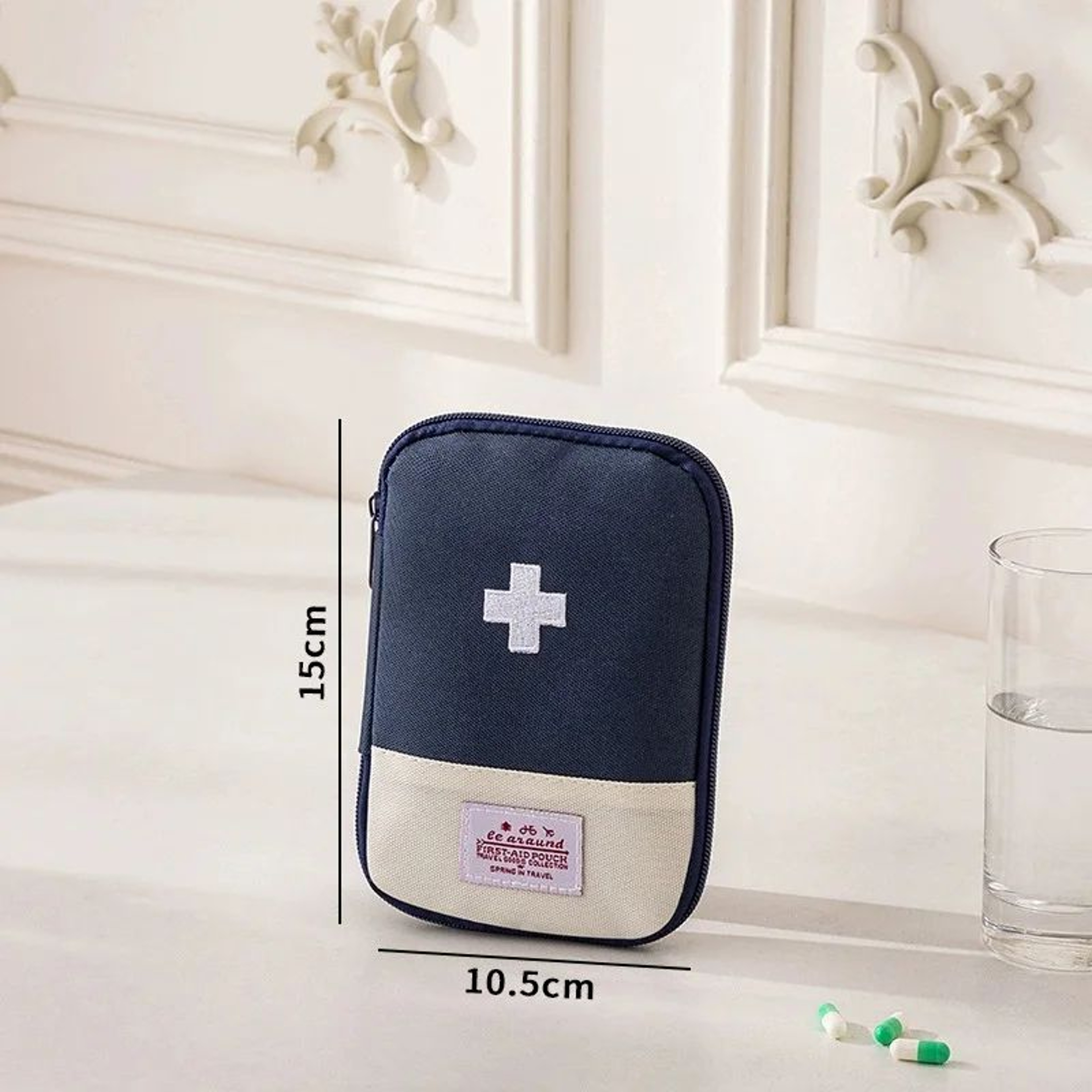 Portable Travel Medicine Organizer First Aid Pouch 10