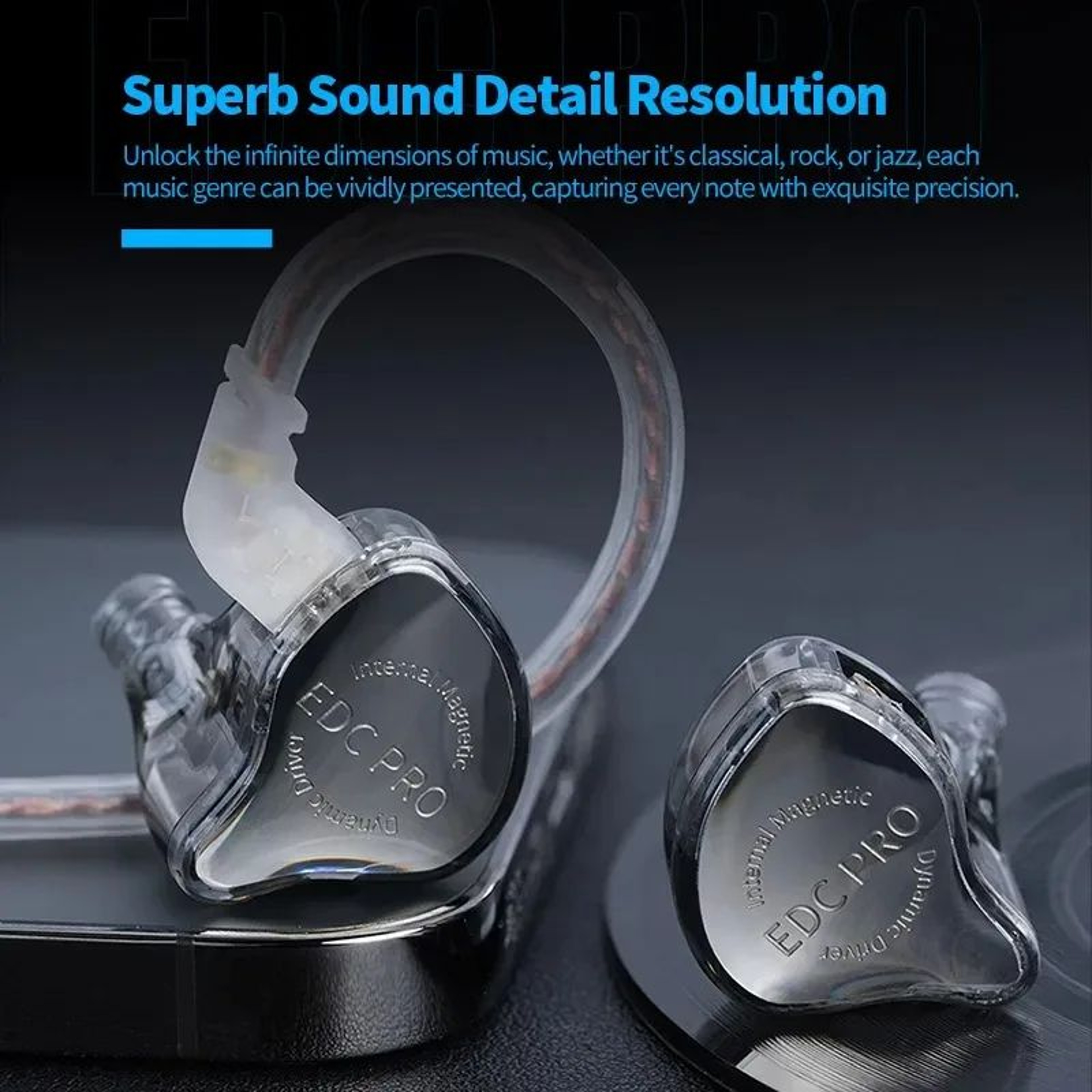KZ EDC Pro HiFi Wired InEar Monitor Earphones With Dynamic Bass 4