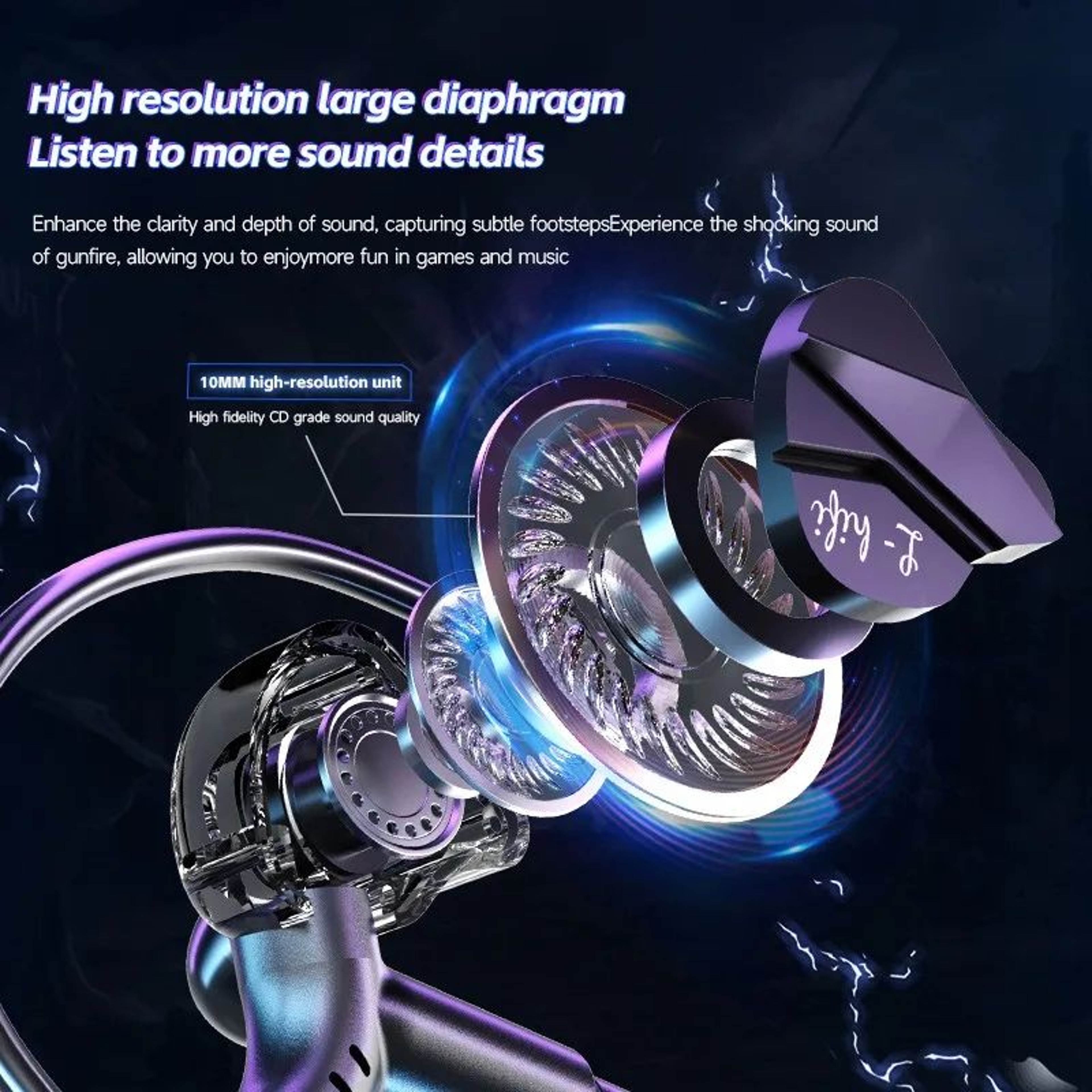 71 Surround Sound Wired Gaming Earbuds With Dual Mic 3