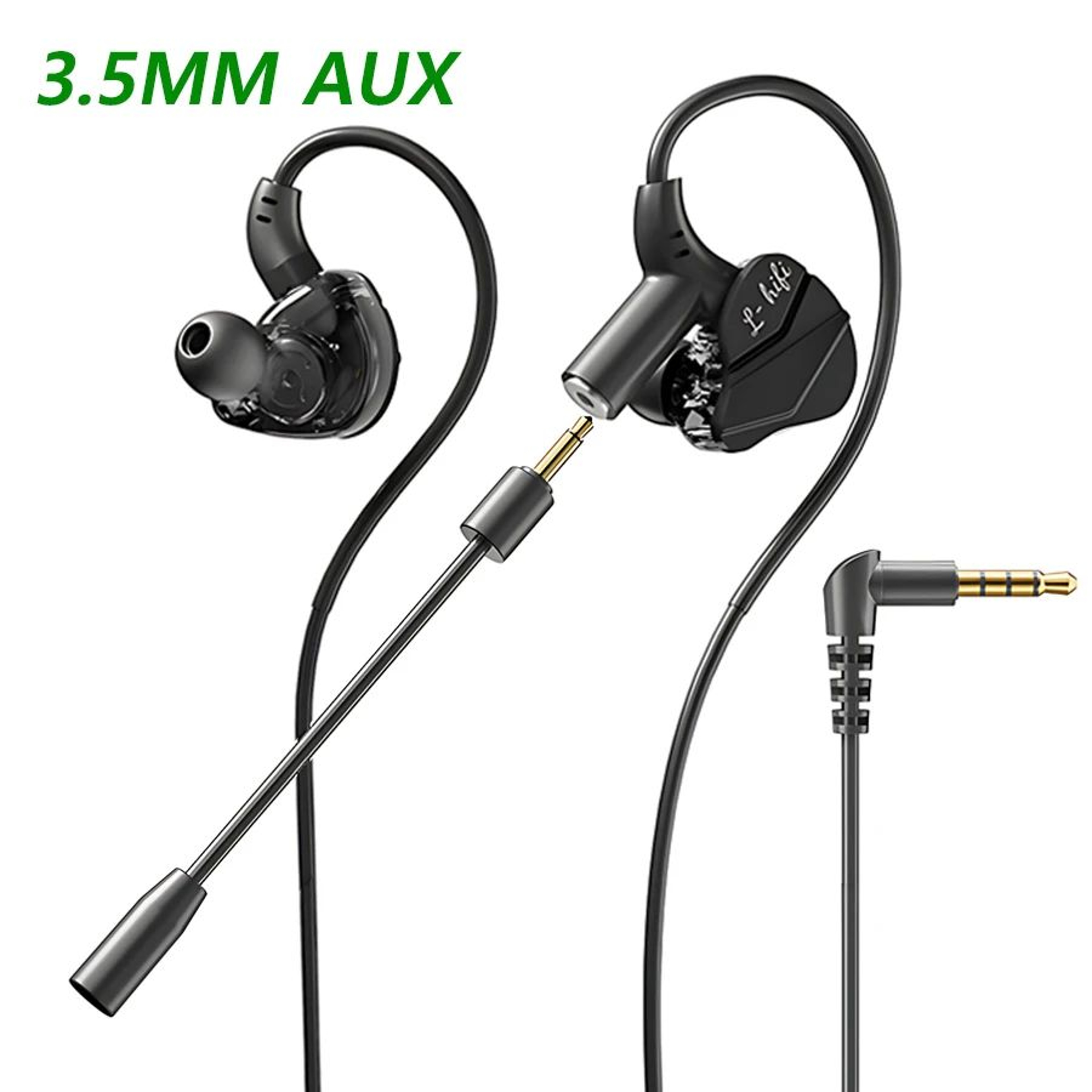71 Surround Sound Wired Gaming Earbuds With Dual Mic 7