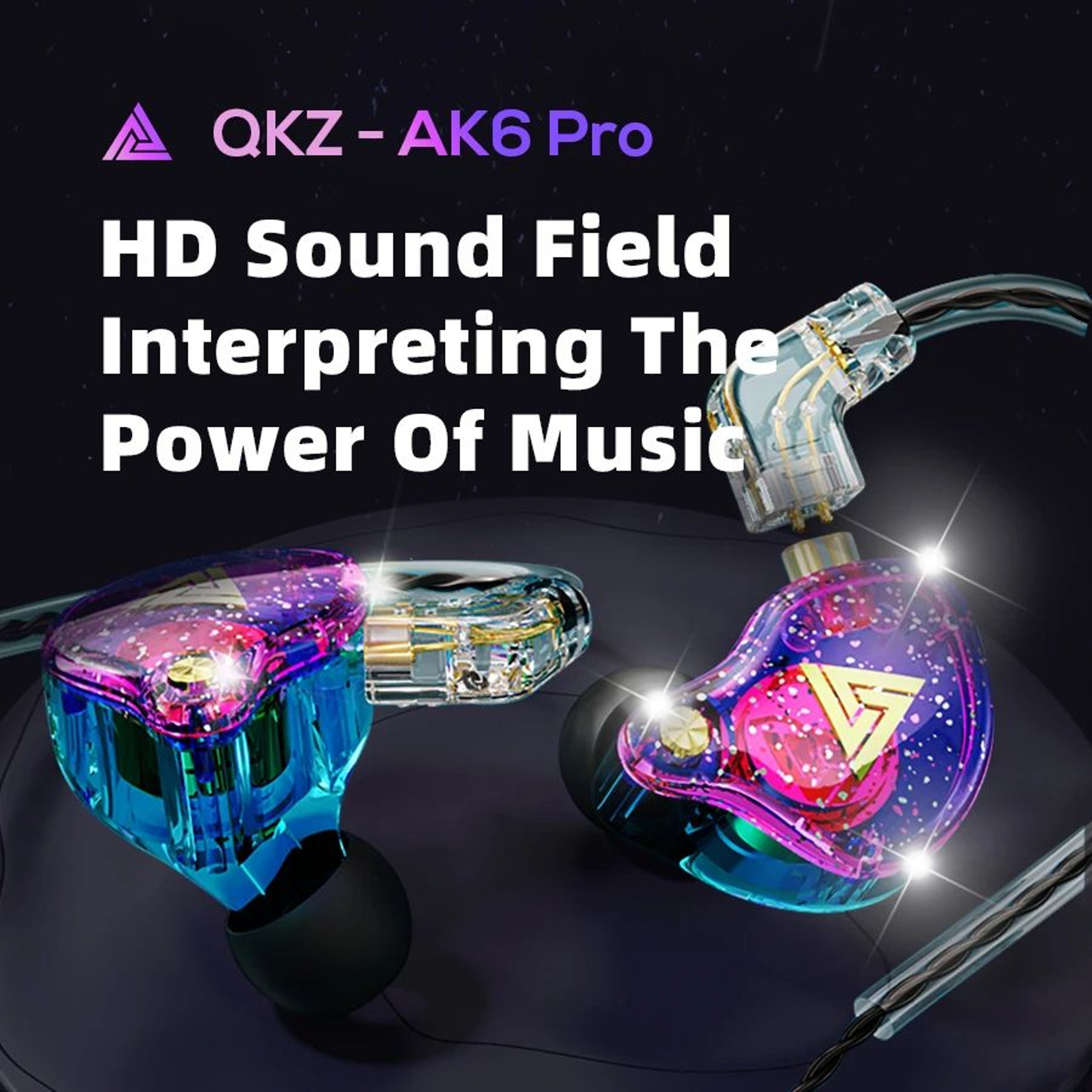 QKZ AK6 HiFi Wired InEar Monitor Earphones With Mic 1