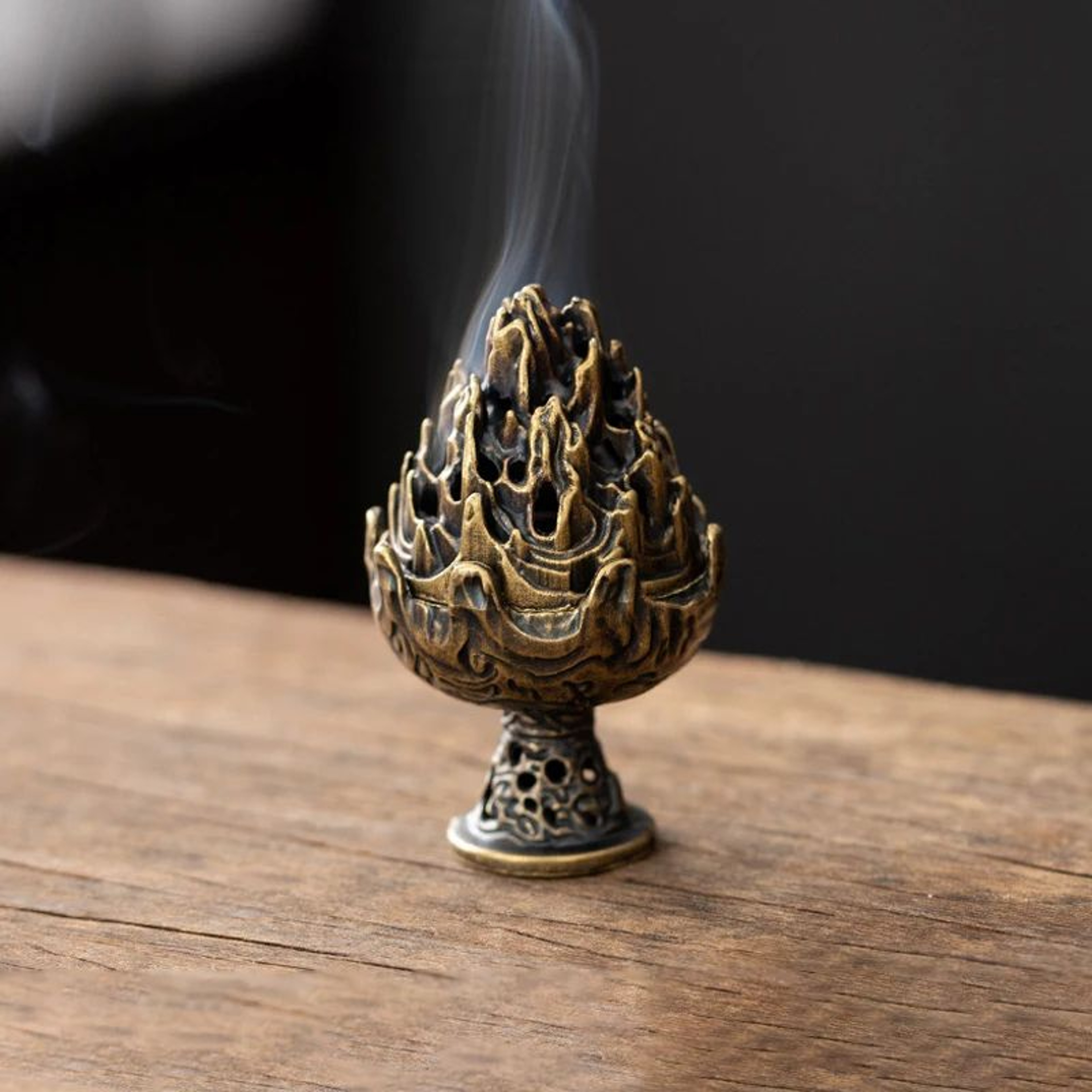 Vintage Alloy Incense Burner Three Legged Hollow Censer For Sandalwood And Home Decor 6