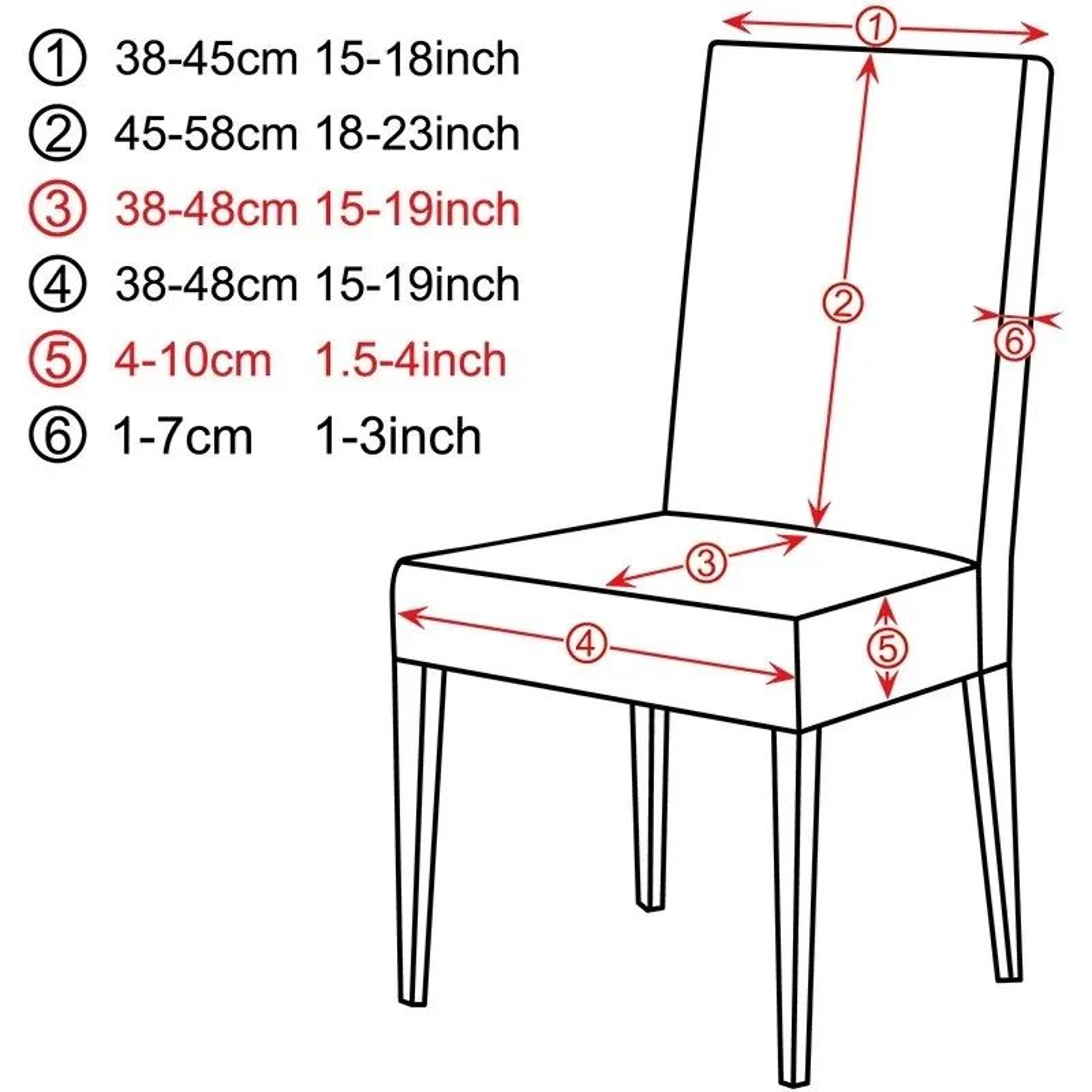 Solid Color Stretch Spandex Dining Chair Cover Adjustable Slipcover 1