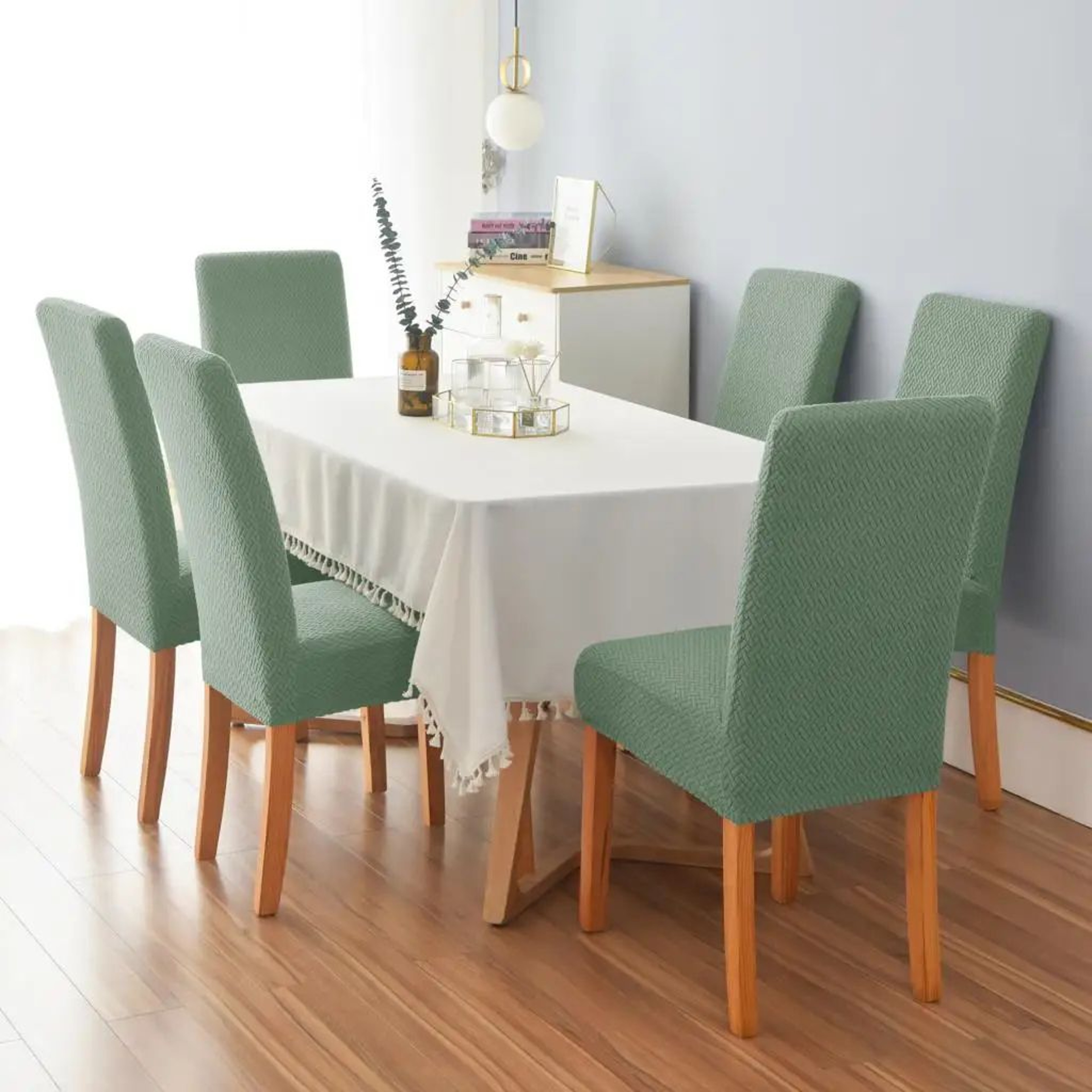 Universal Elastic Stretch Dining Chair Cover With Full Protective Fit 4