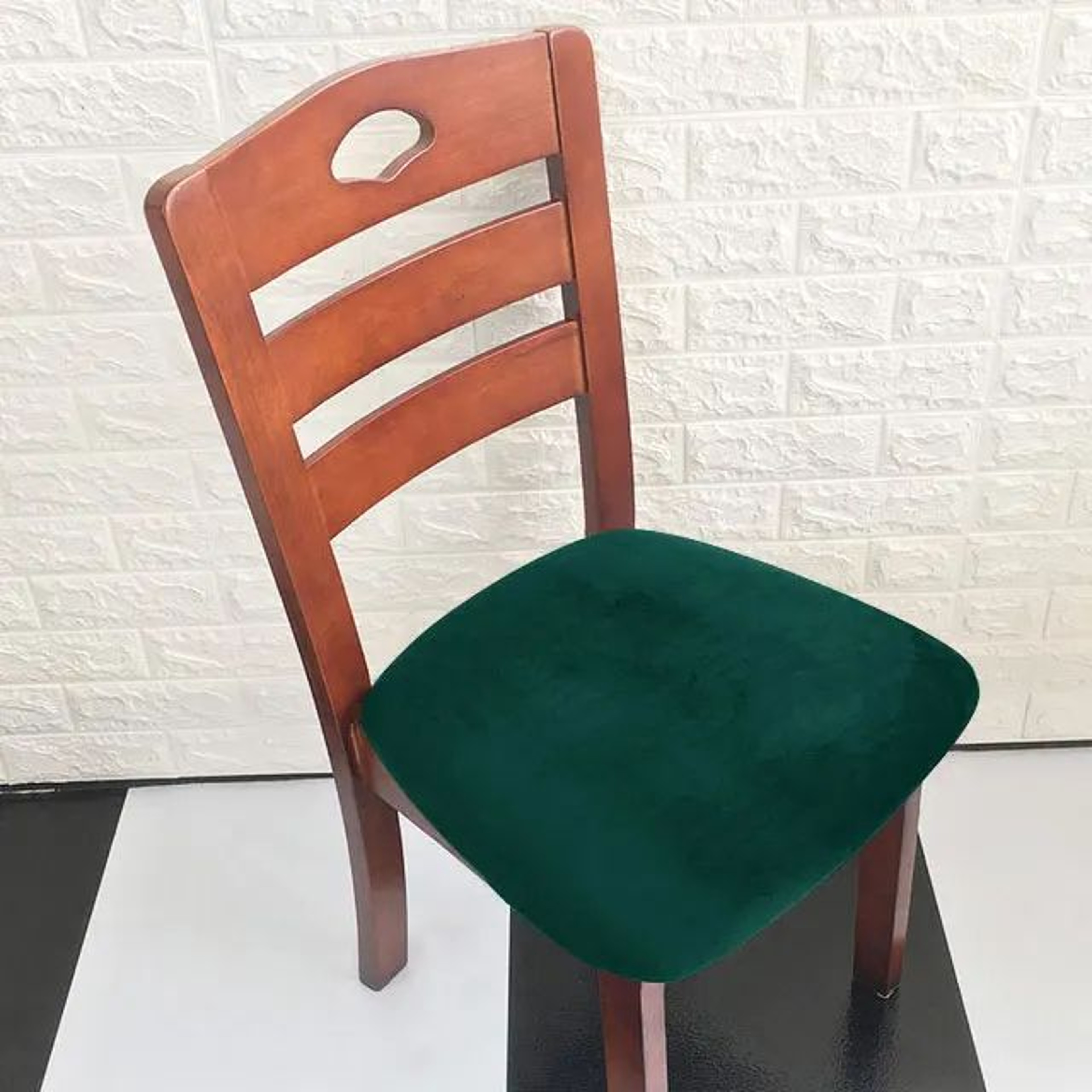 Soft Velvet Stretch Dining Chair Seat Cover Washable Cushion Slipcover 11