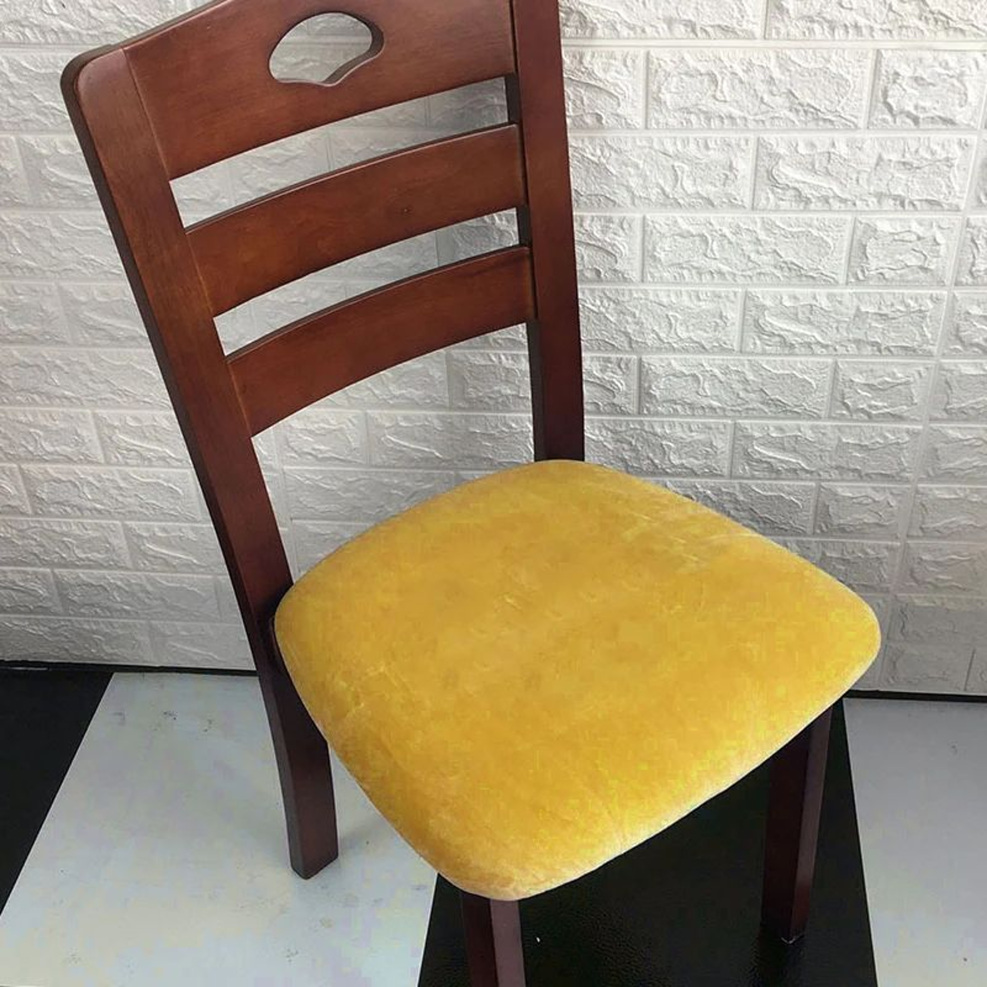 Soft Velvet Stretch Dining Chair Seat Cover Washable Cushion Slipcover 20