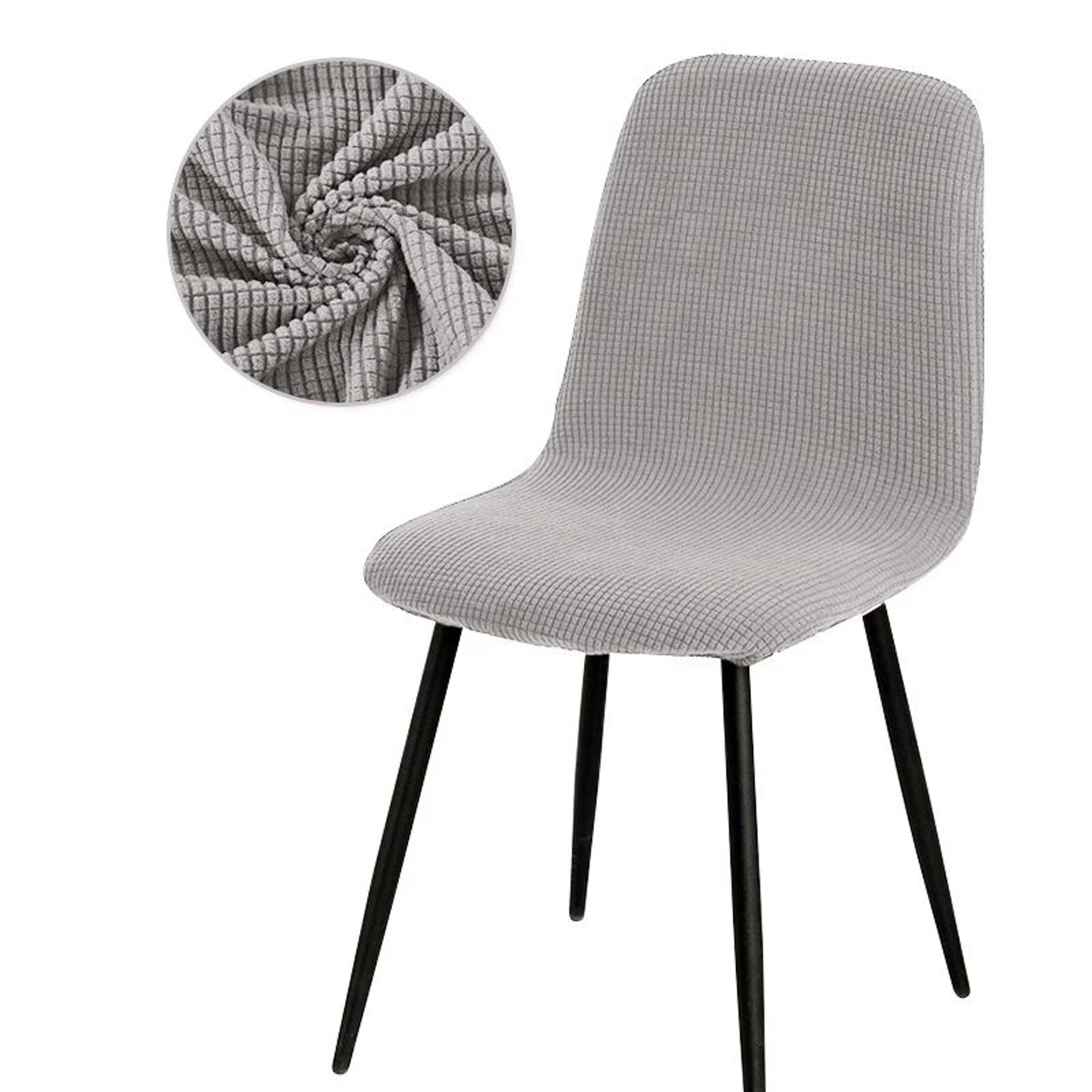 Modern Stretch Short Back Chair Cover For Office Dining And Banquet Chairs 7