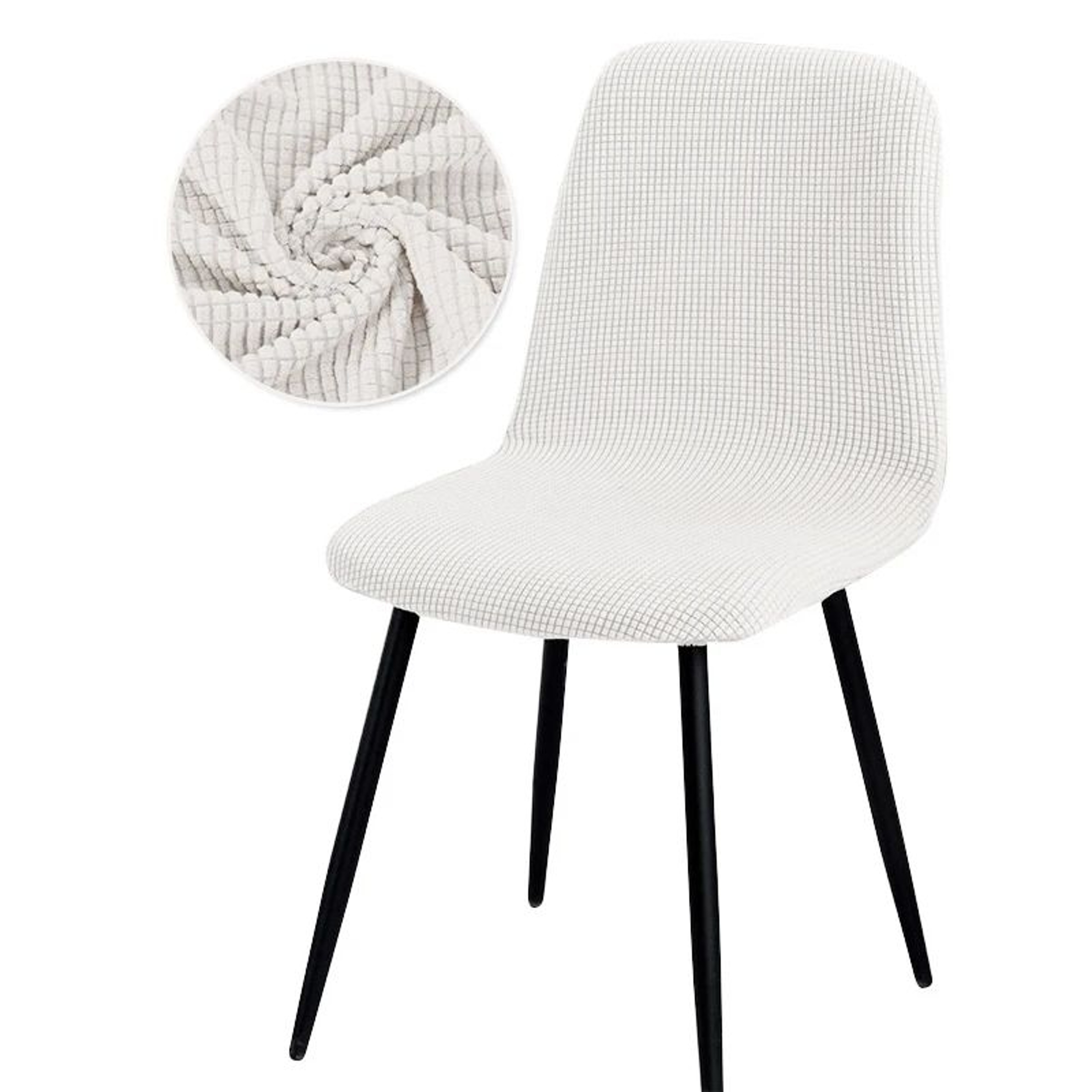 Modern Stretch Short Back Chair Cover For Office Dining And Banquet Chairs 12
