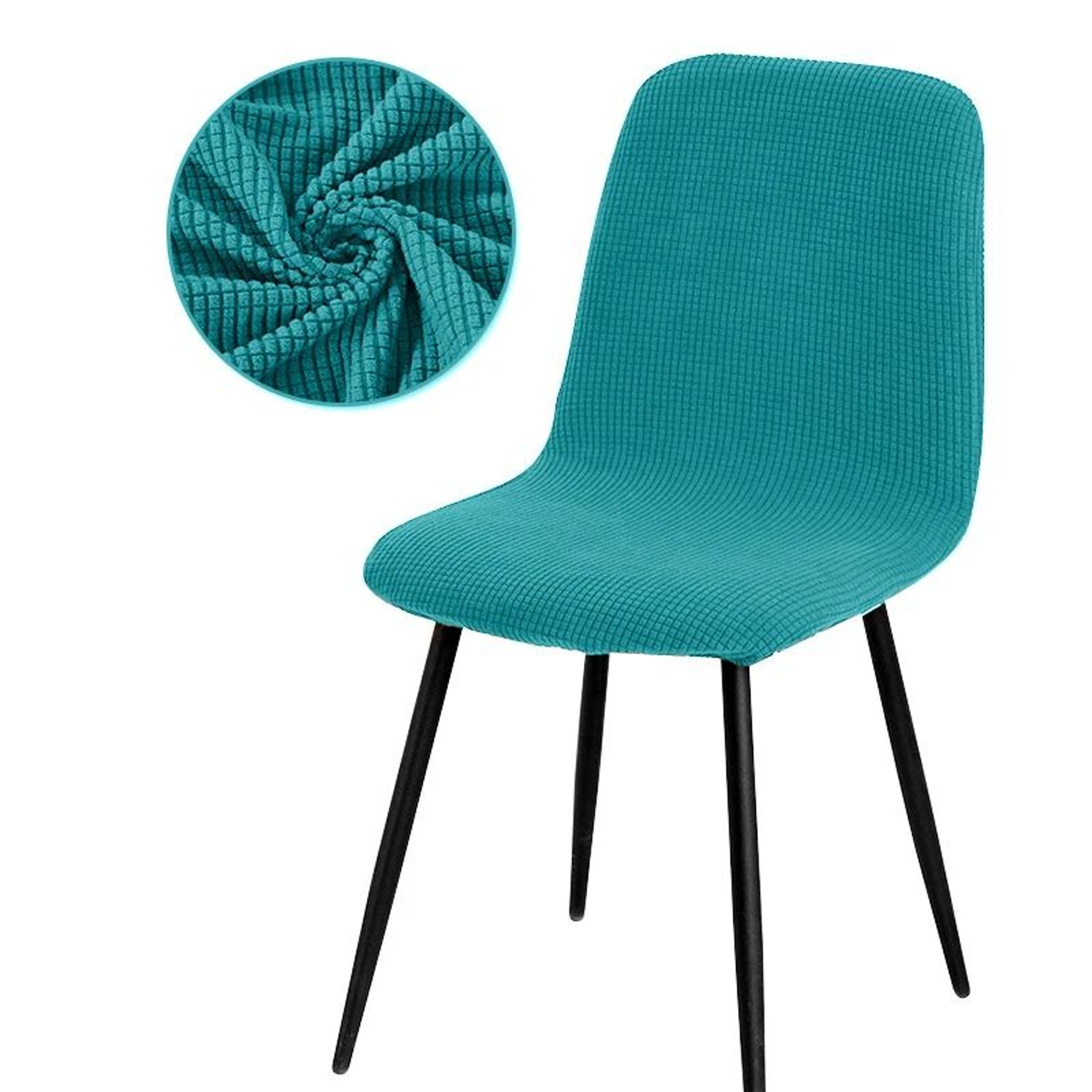 Modern Stretch Short Back Chair Cover For Office Dining And Banquet Chairs 9