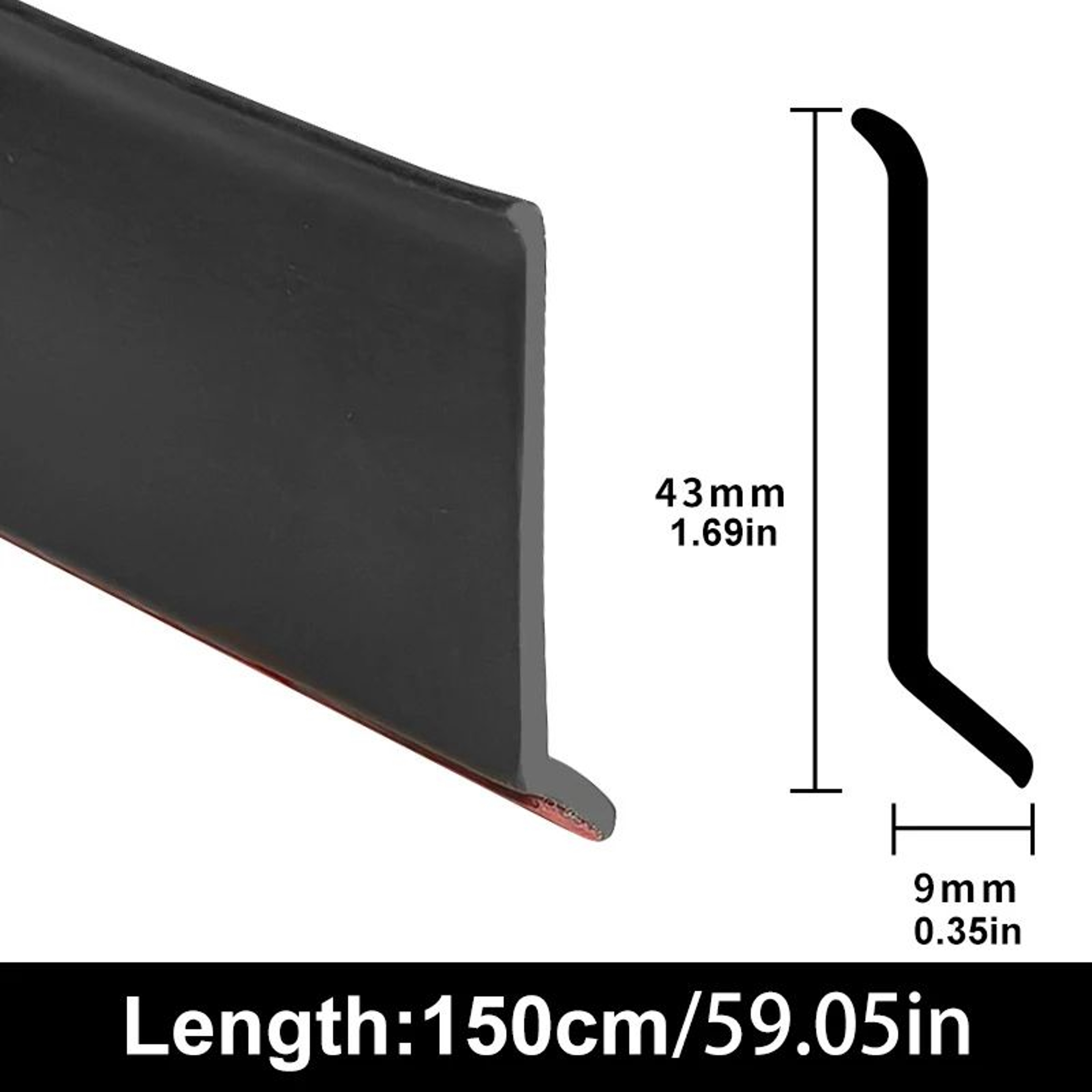 Aluminum Window Rain Deflector Waterproof Sealing Strip 10