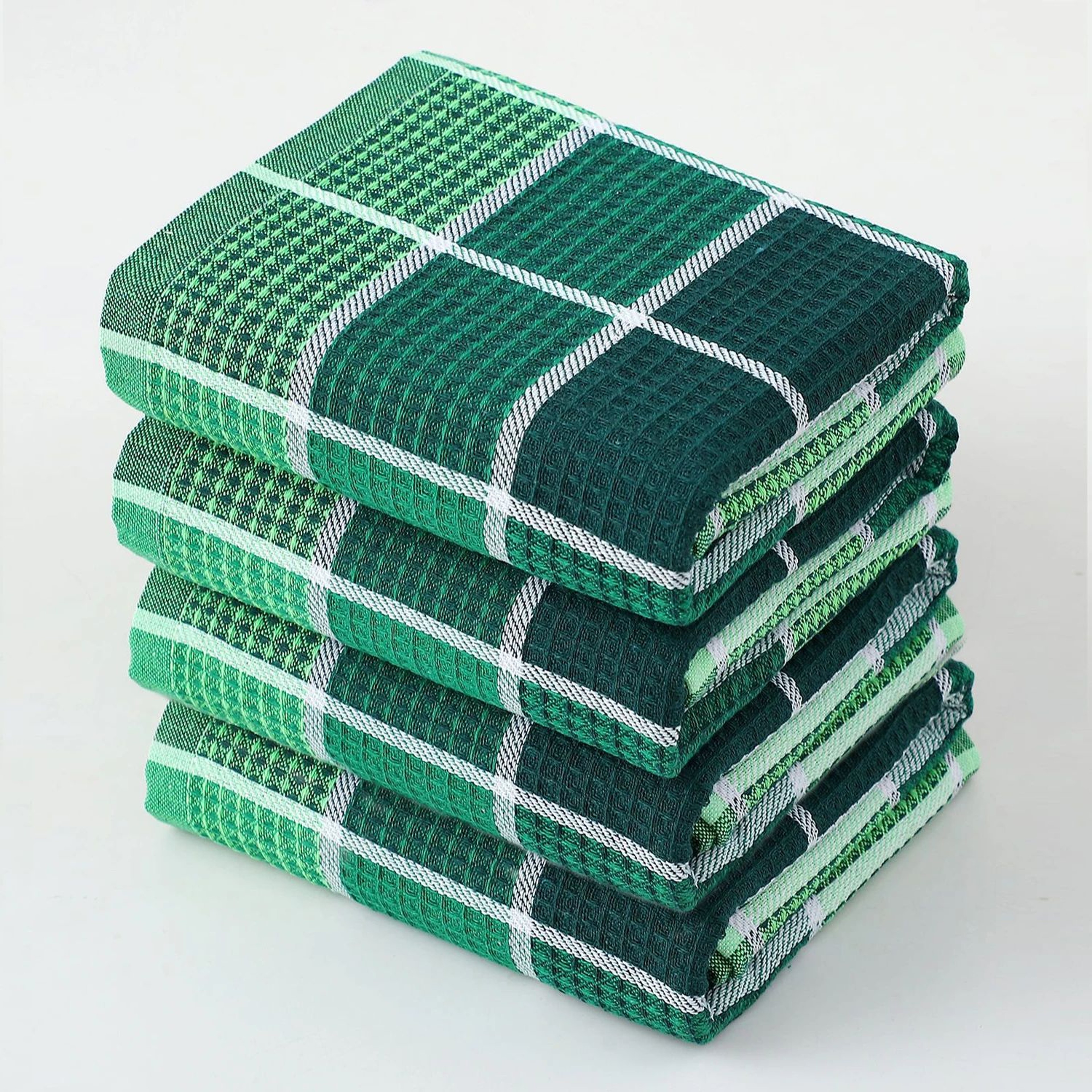 4PCS Waffle Weave Super Absorbent Kitchen Dish Towels 7