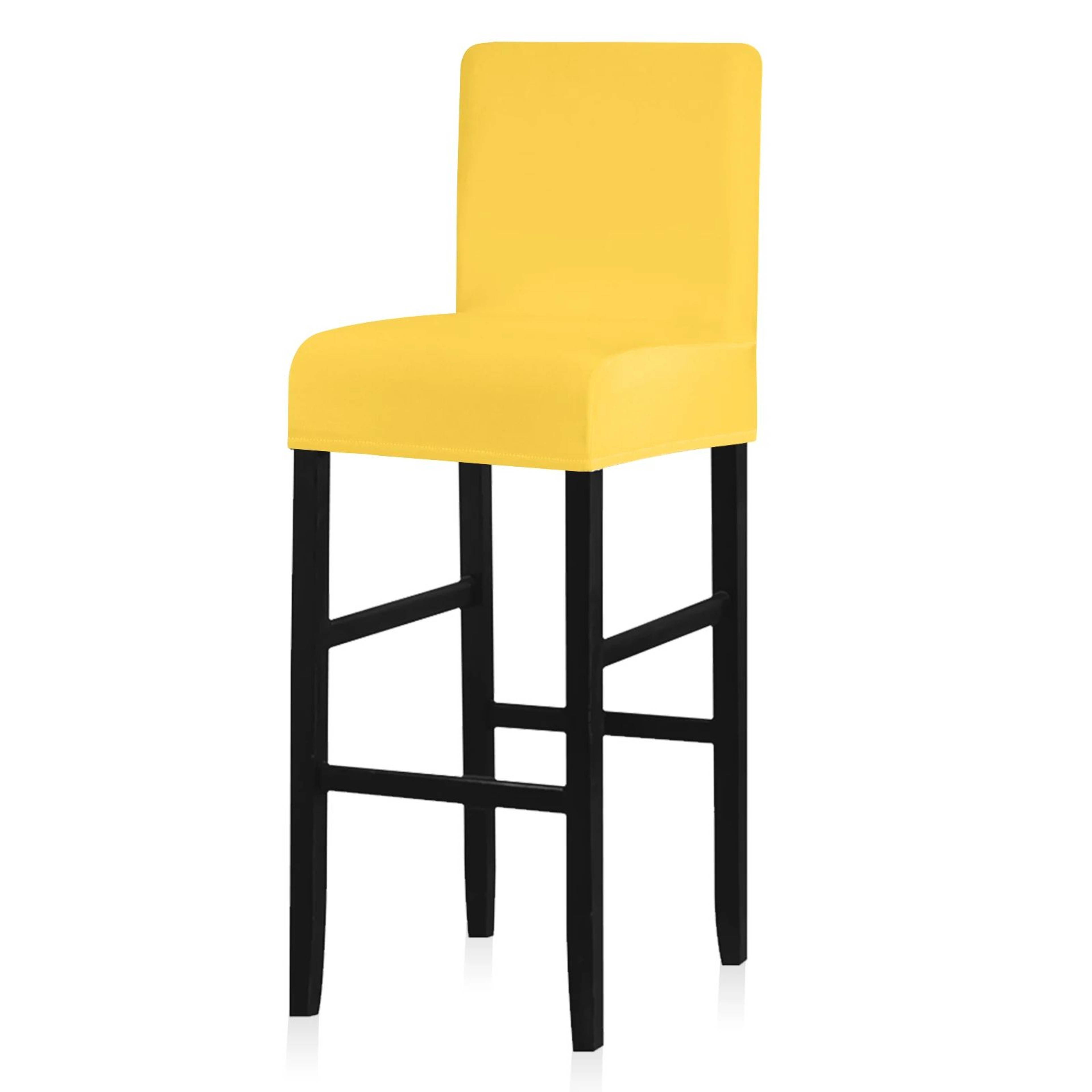 Waterproof Stretch Short Back Chair Cover For Dining And Bar Stools 6