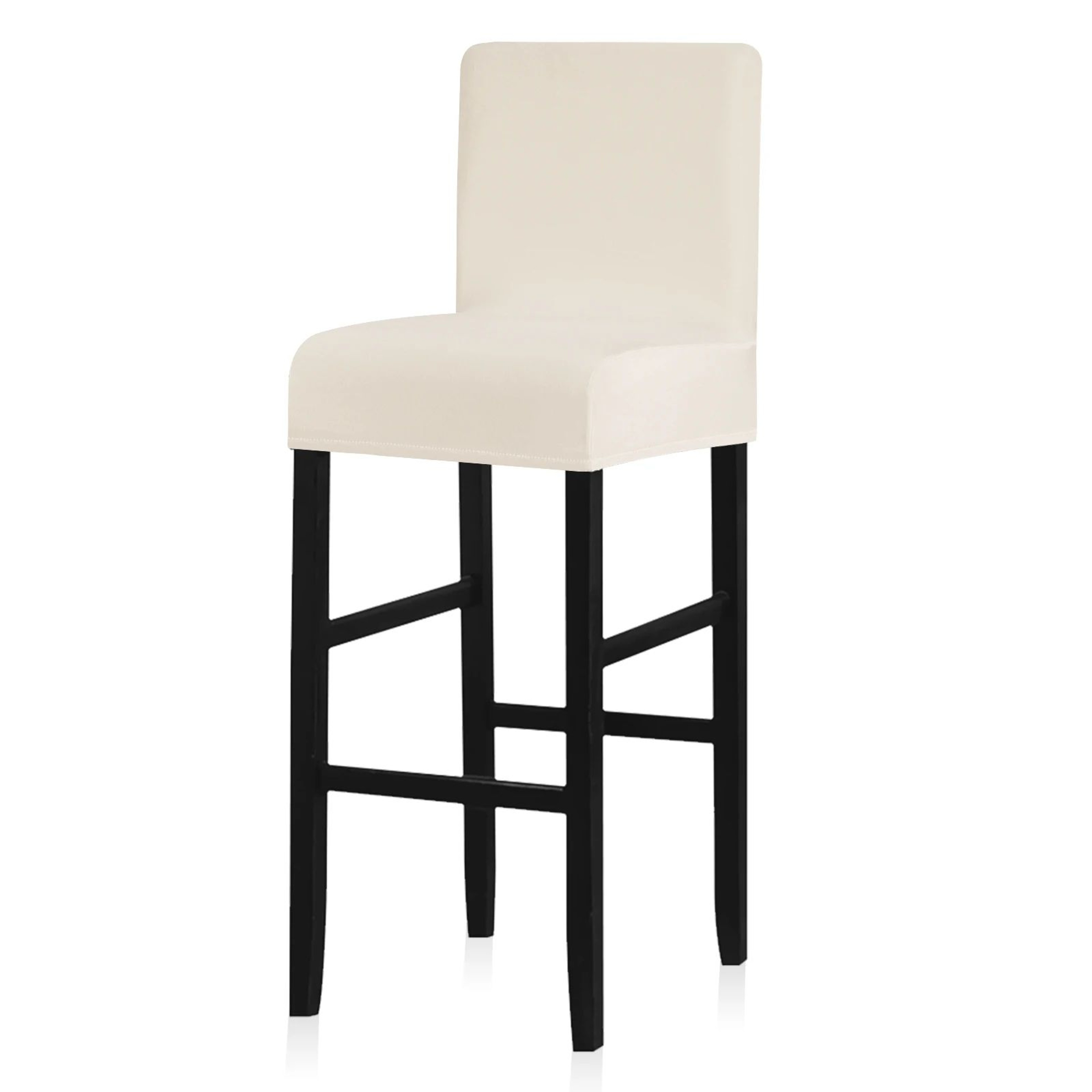 Waterproof Stretch Short Back Chair Cover For Dining And Bar Stools 9
