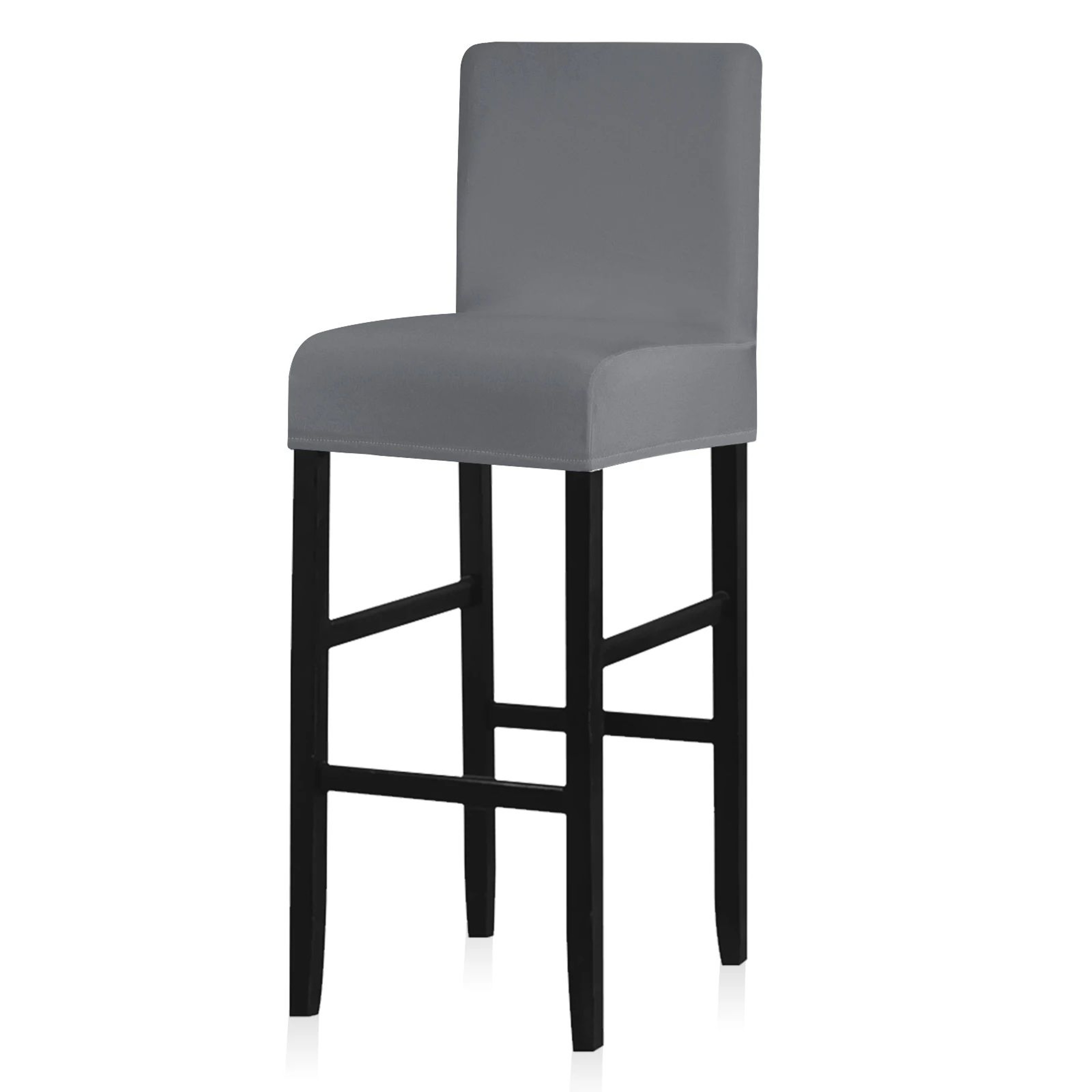 Waterproof Stretch Short Back Chair Cover For Dining And Bar Stools 7