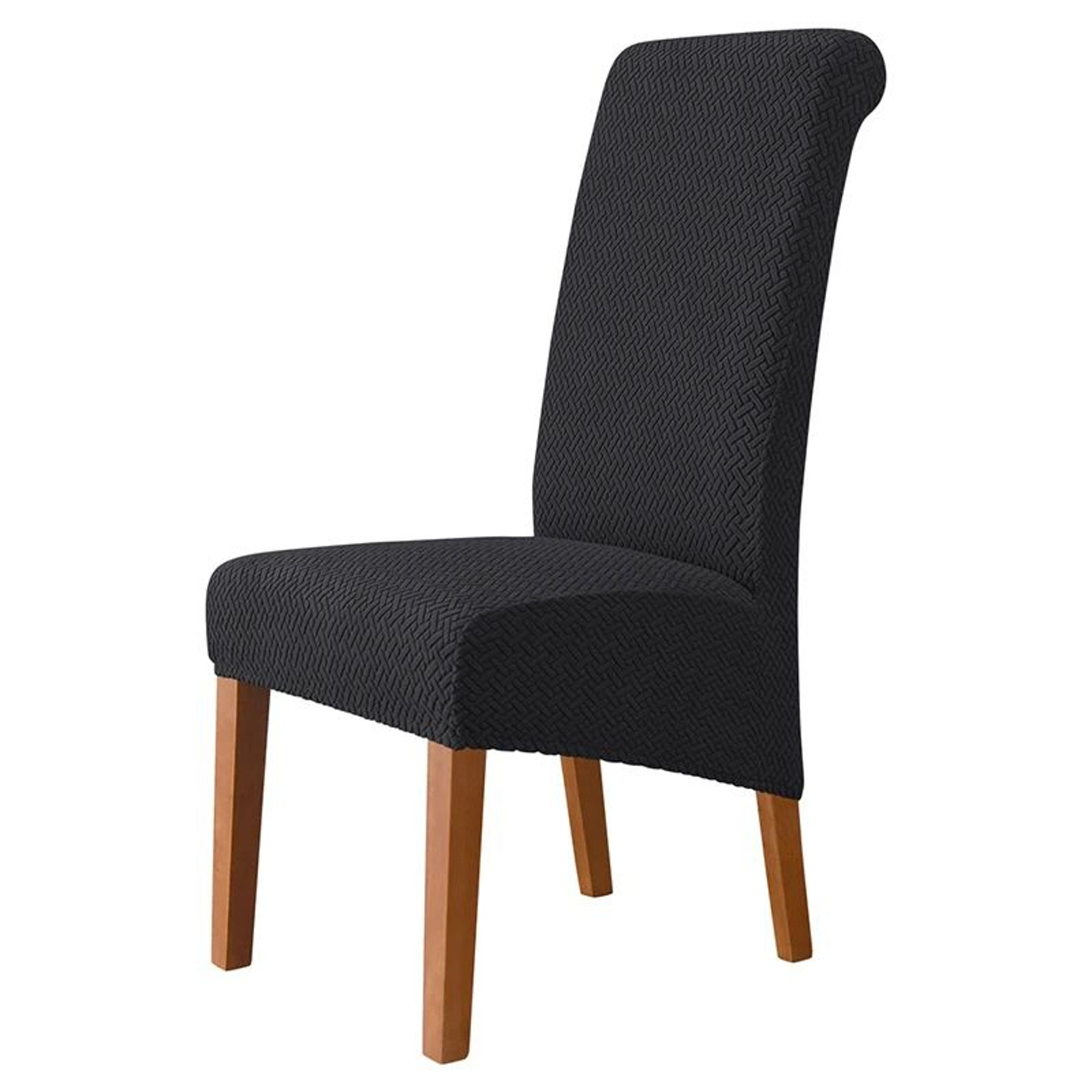 Polar Fleece High Back Dining Chair Cover Stretch Protective Slipcover 14