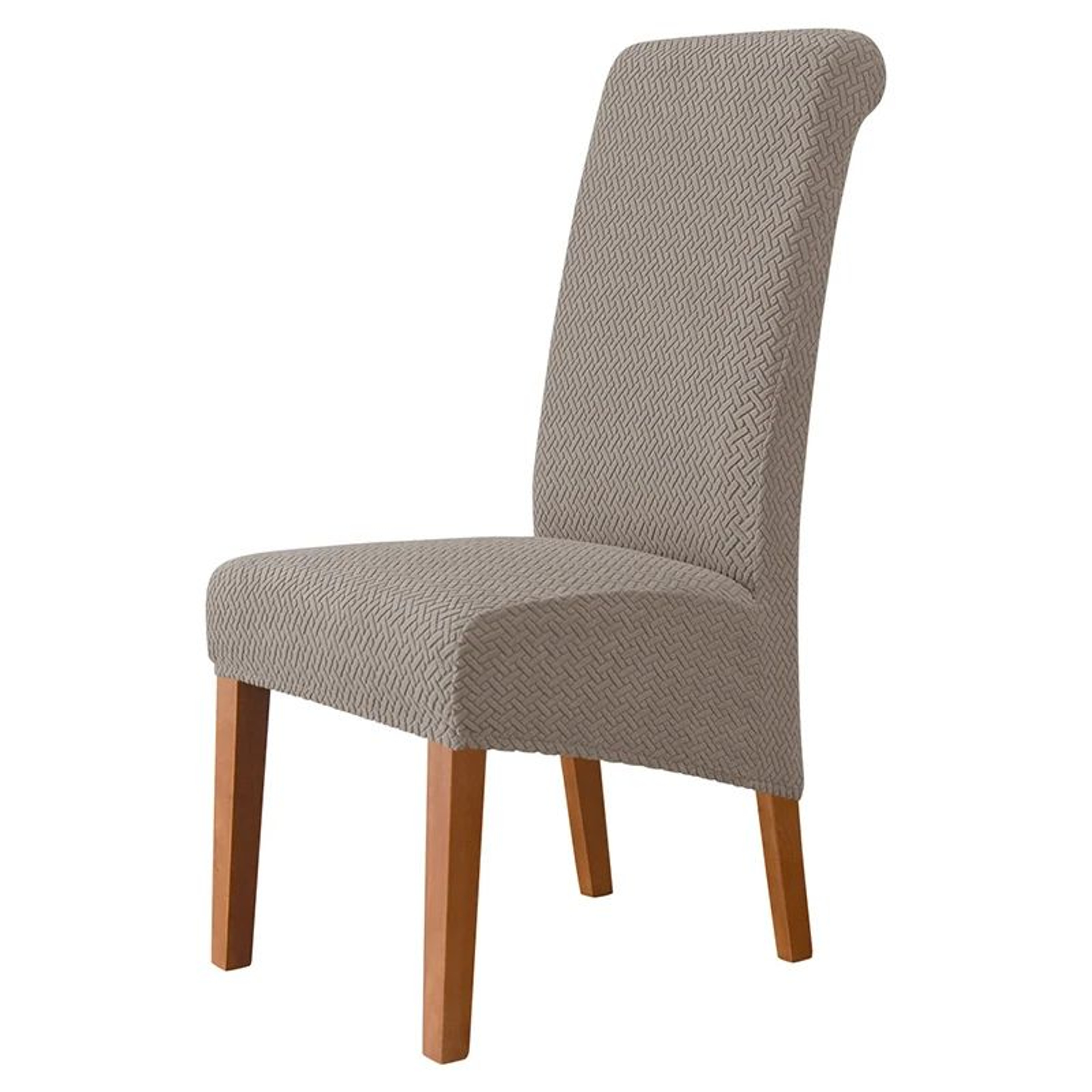 Polar Fleece High Back Dining Chair Cover Stretch Protective Slipcover 15