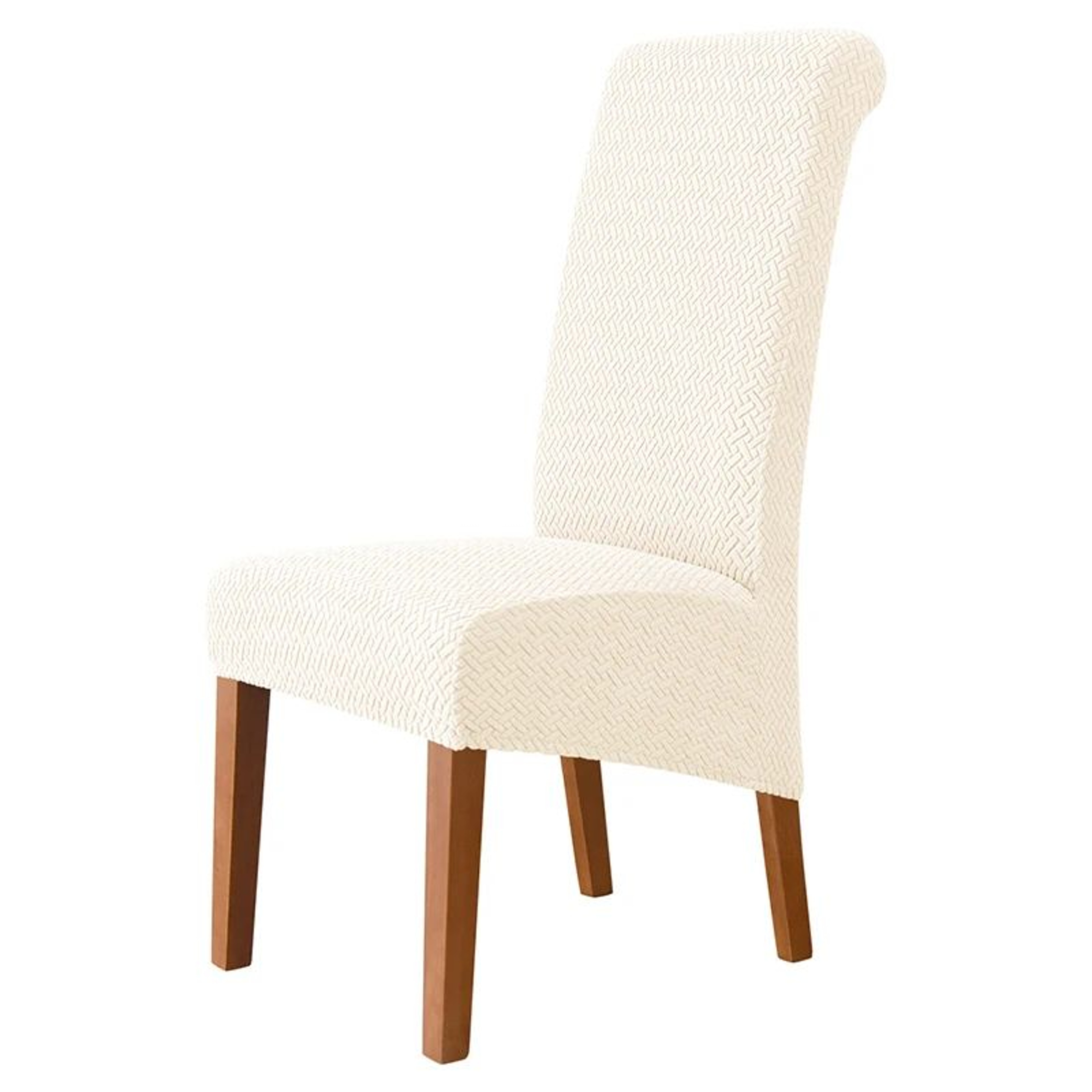 Polar Fleece High Back Dining Chair Cover Stretch Protective Slipcover 16
