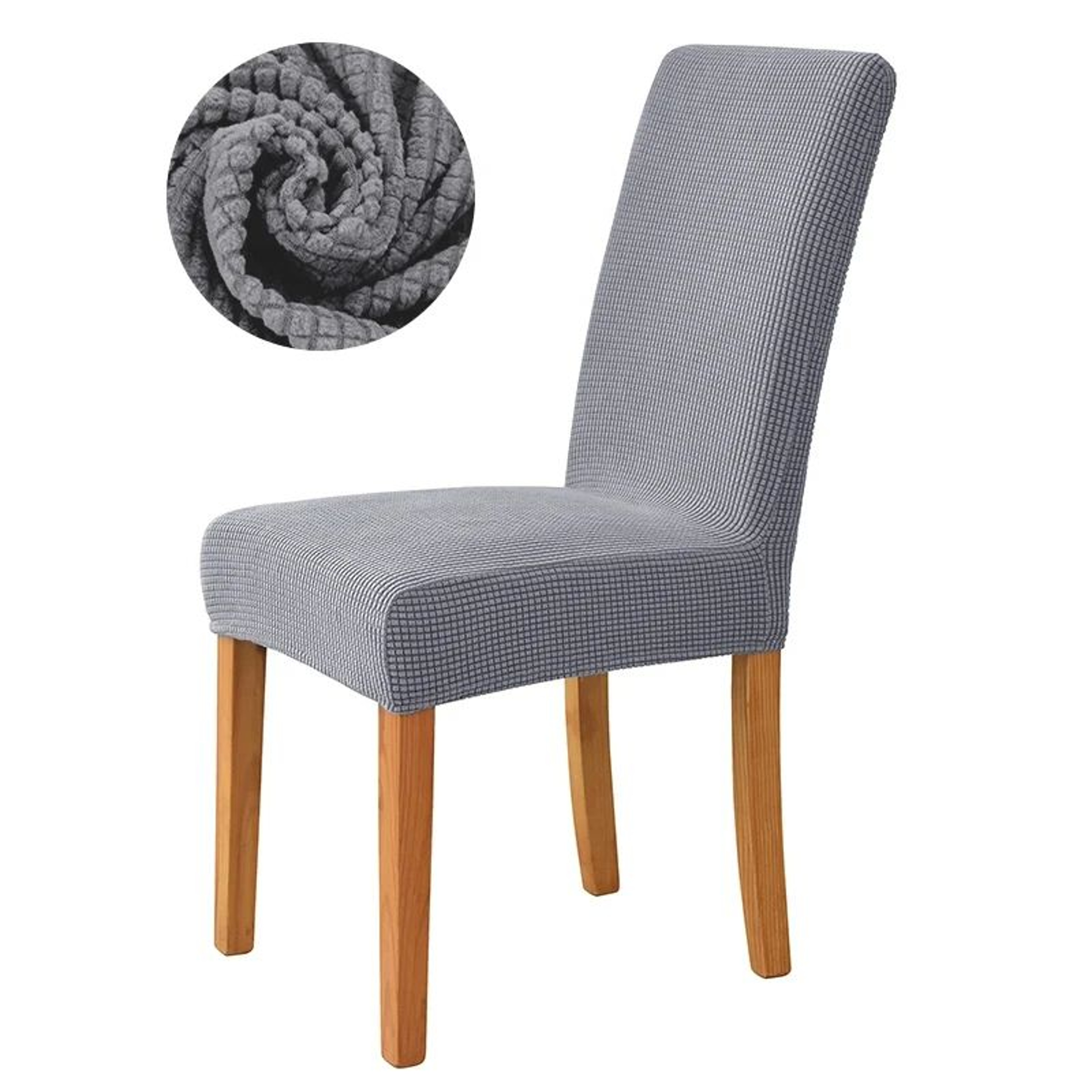 Jacquard Stretch Dining Chair Cover Washable Spandex Slipcover 3