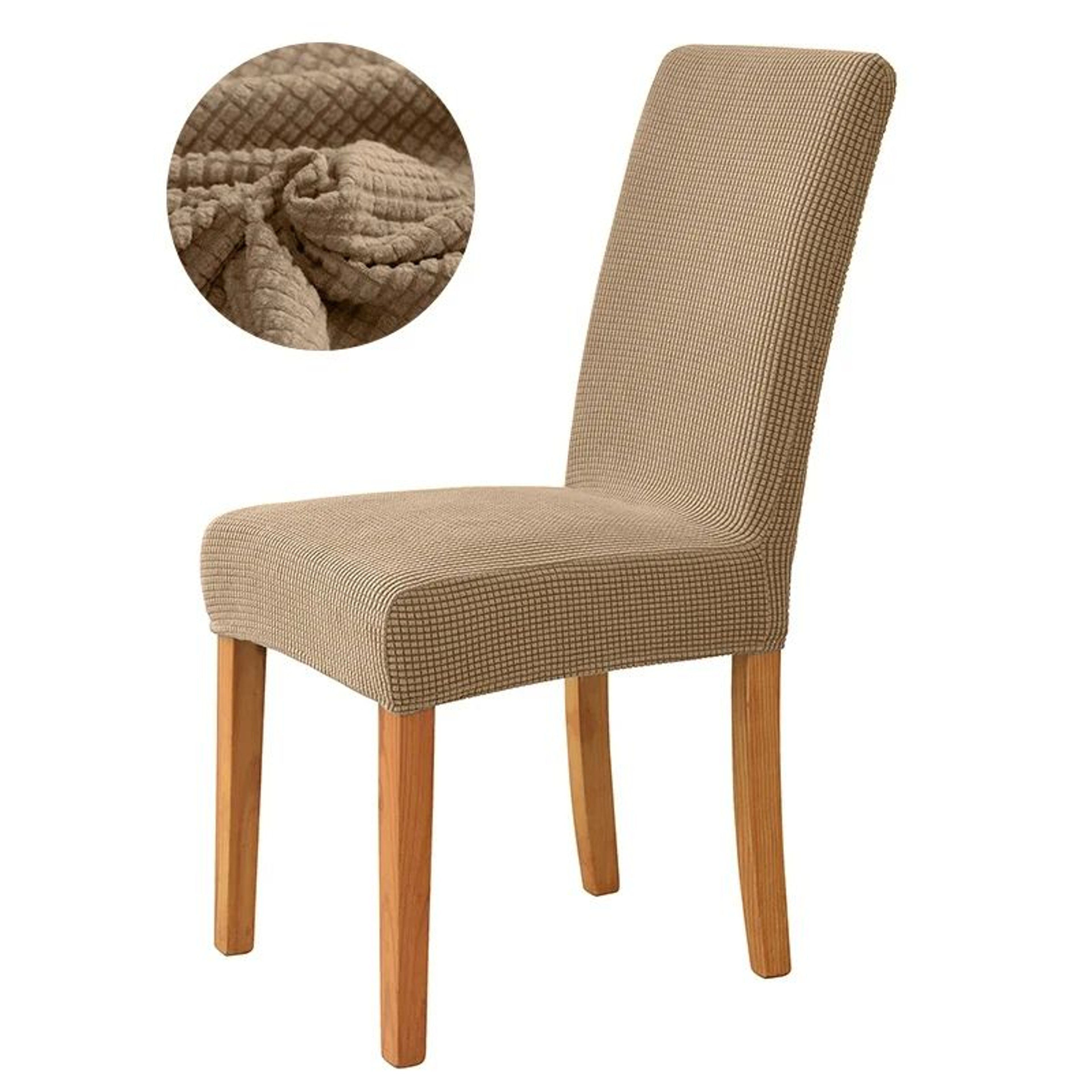 Jacquard Stretch Dining Chair Cover Washable Spandex Slipcover 10