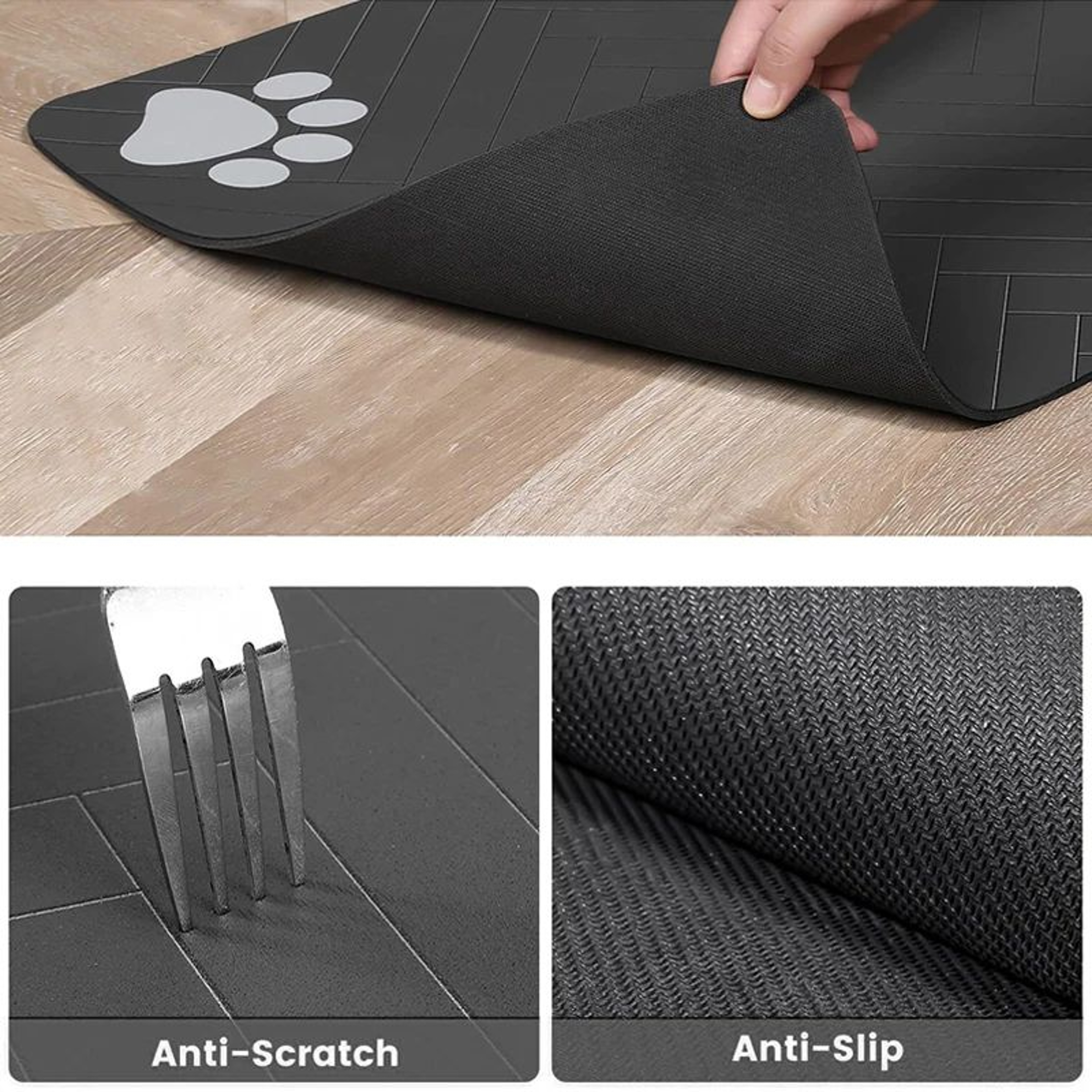 QuickDry Absorbent Pet Feeding Mat With Waterproof NonSlip Backing 4