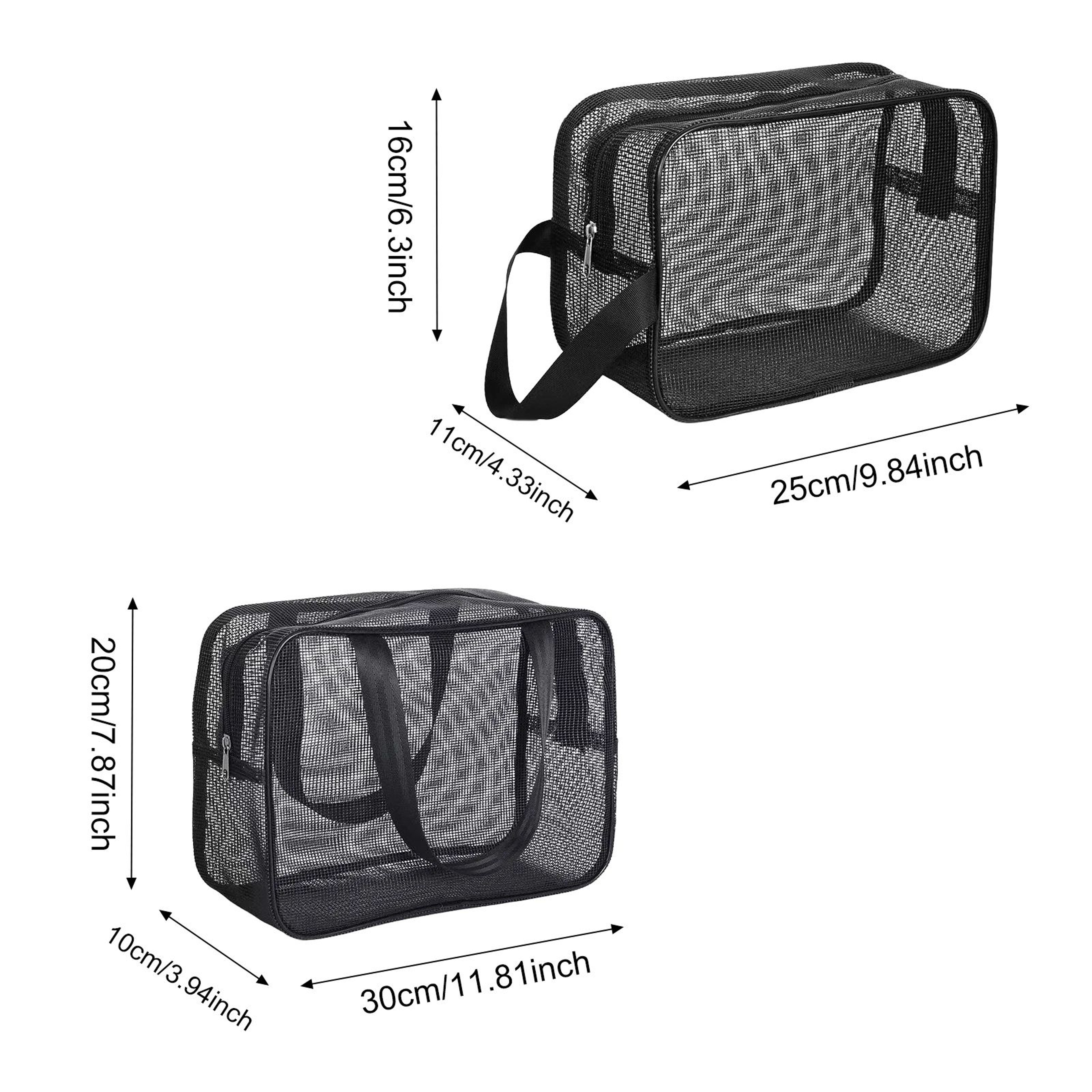 Large Capacity Mesh Shower Caddy Tote Bag Quick Dry Toiletry Organizer 1