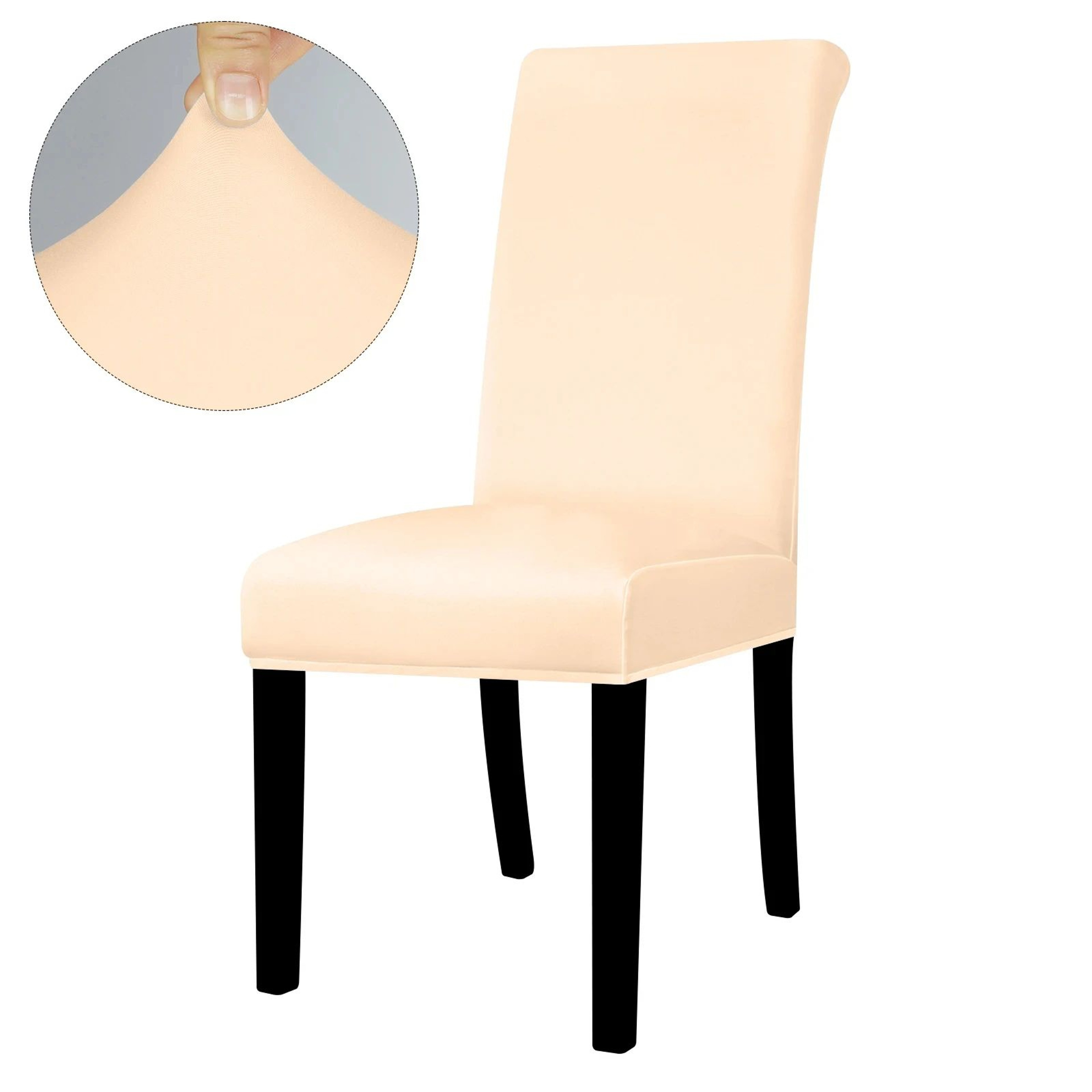 Solid Color Stretch Dining Chair Cover Washable Furniture Protector 11