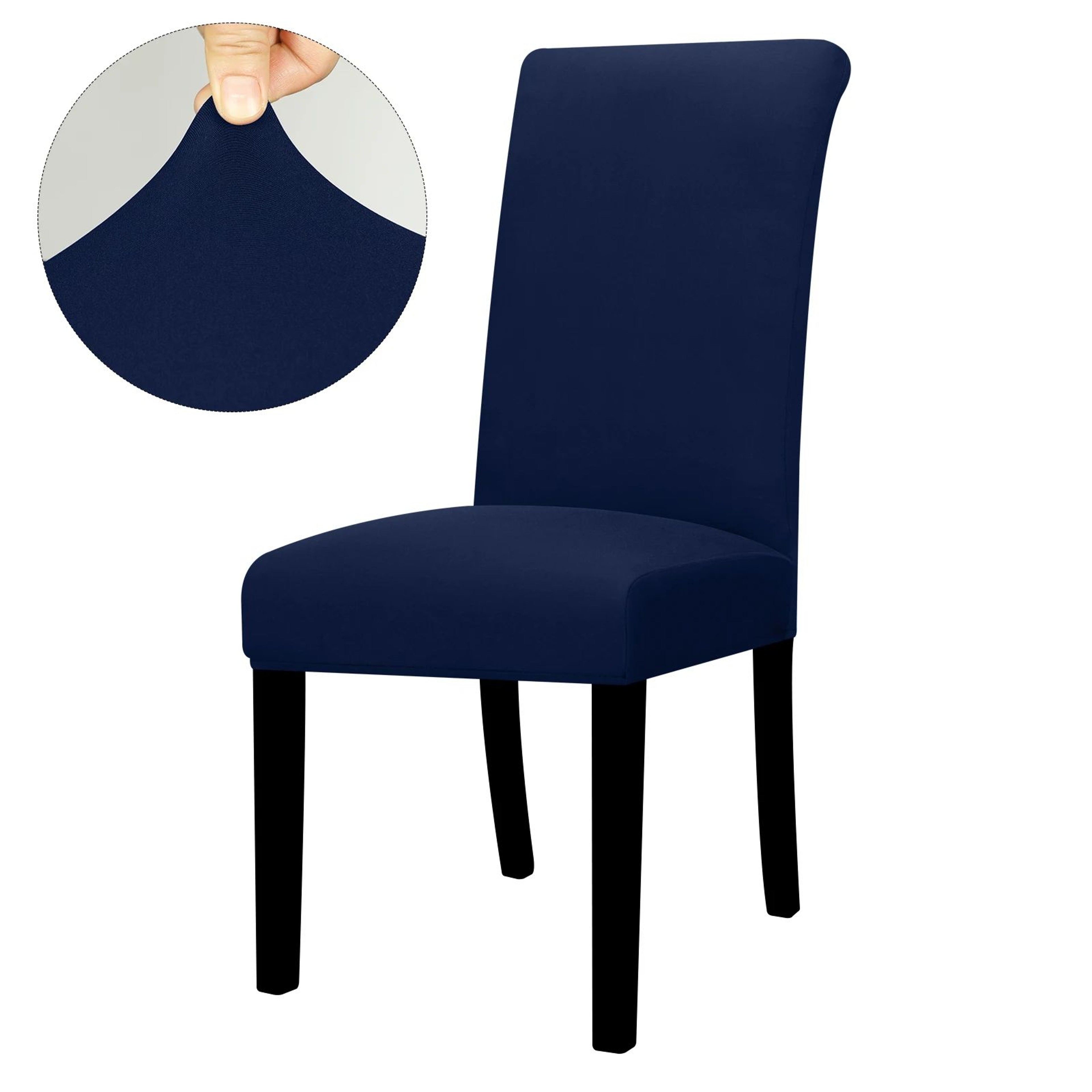 Solid Color Stretch Dining Chair Cover Washable Furniture Protector 19