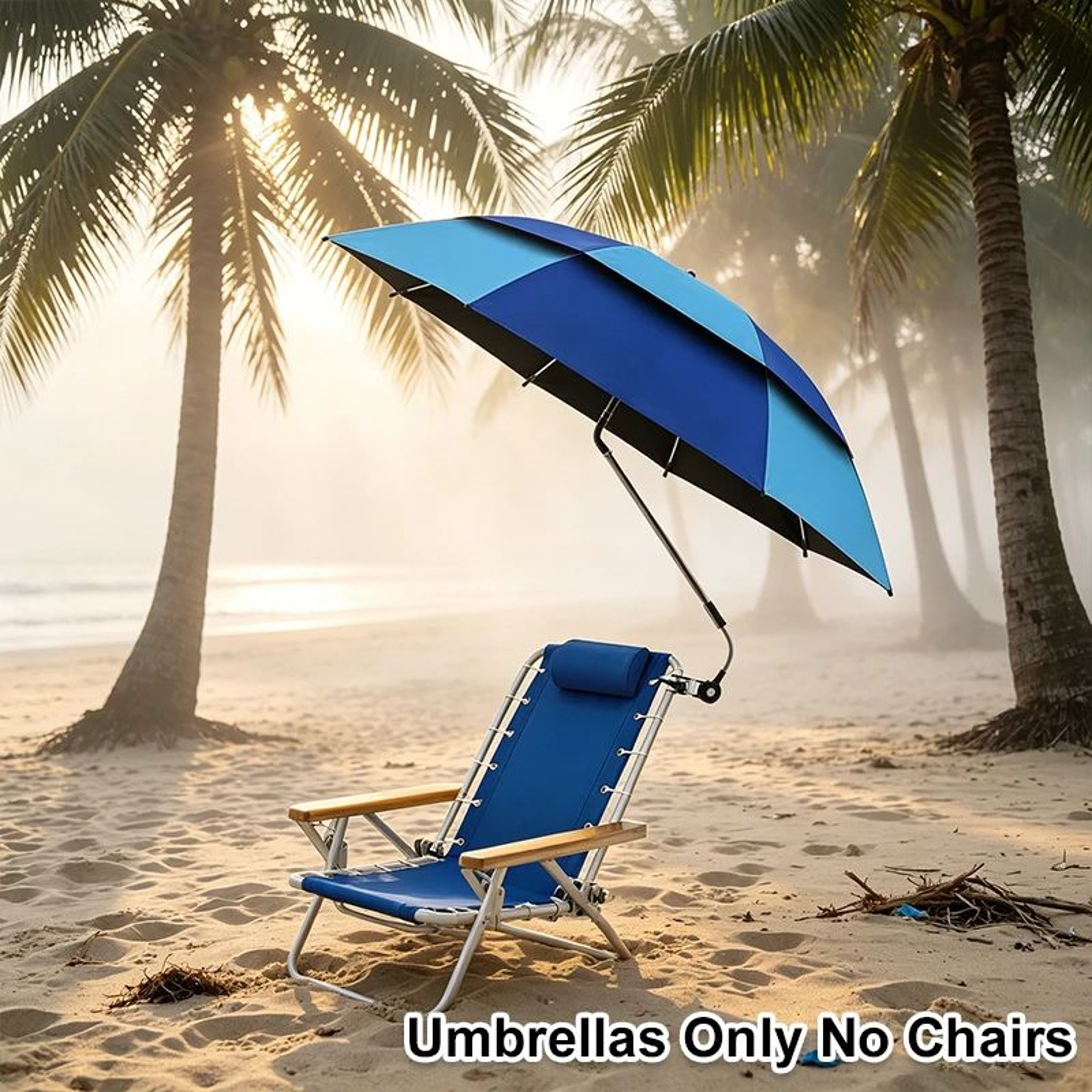UV Protection ClipOn Chair Umbrella For Fishing Camping And Beach 8