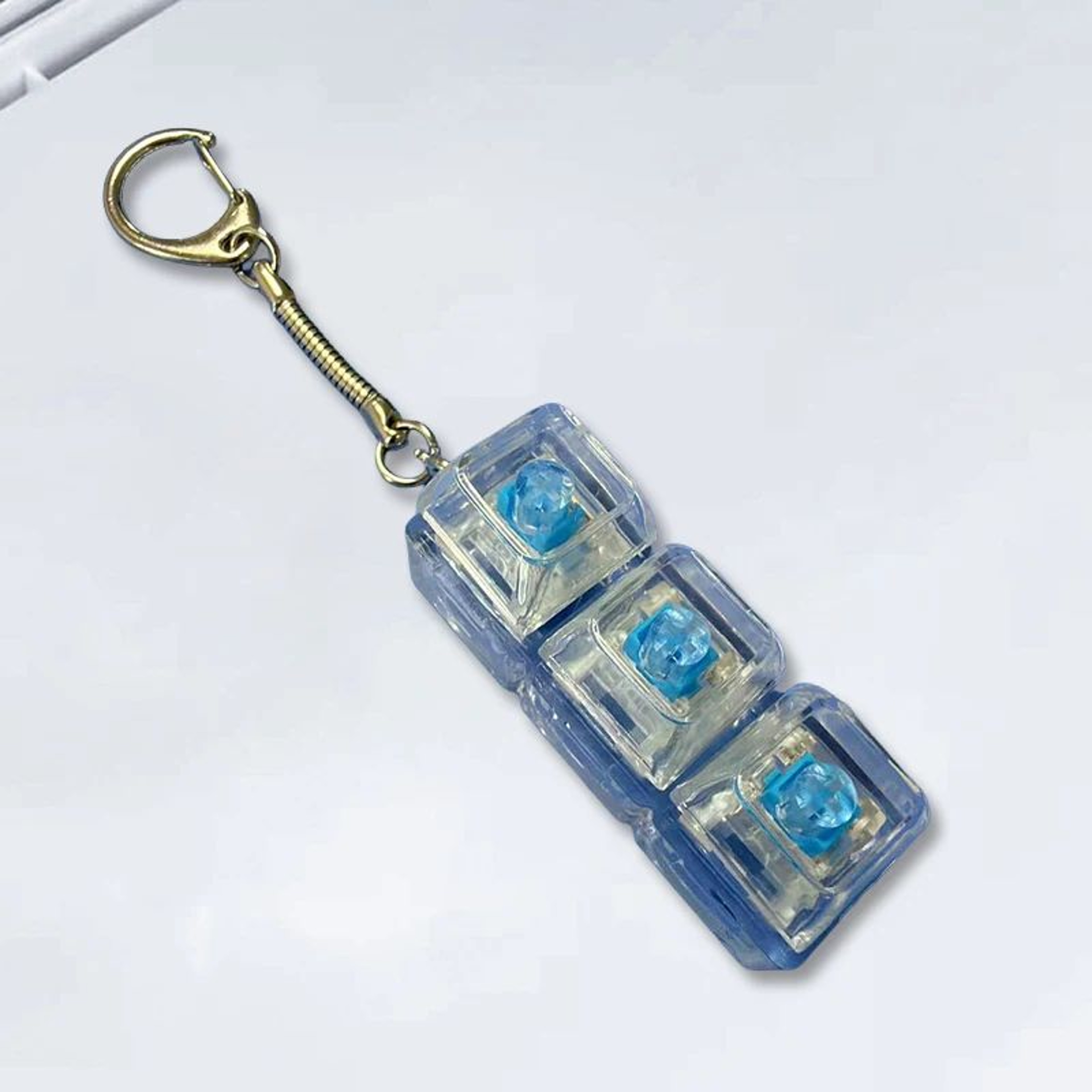 Mechanical Keyboard Clicker Keychain Stress Relief Switch Tester 1 3 5 Keys 10