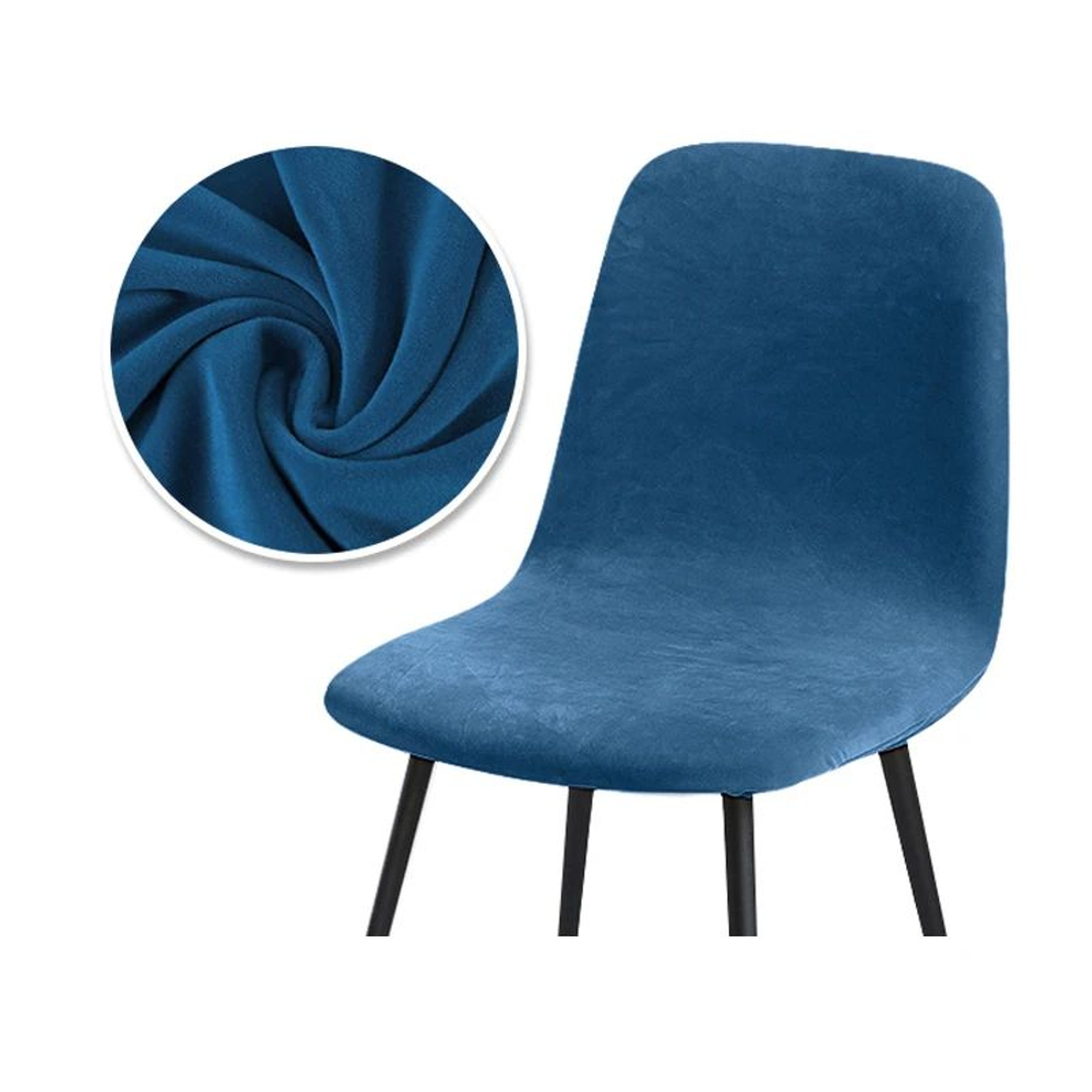 Velvet Stretch Bar Chair Cover Soft Solid Color Protective Slipcover 17
