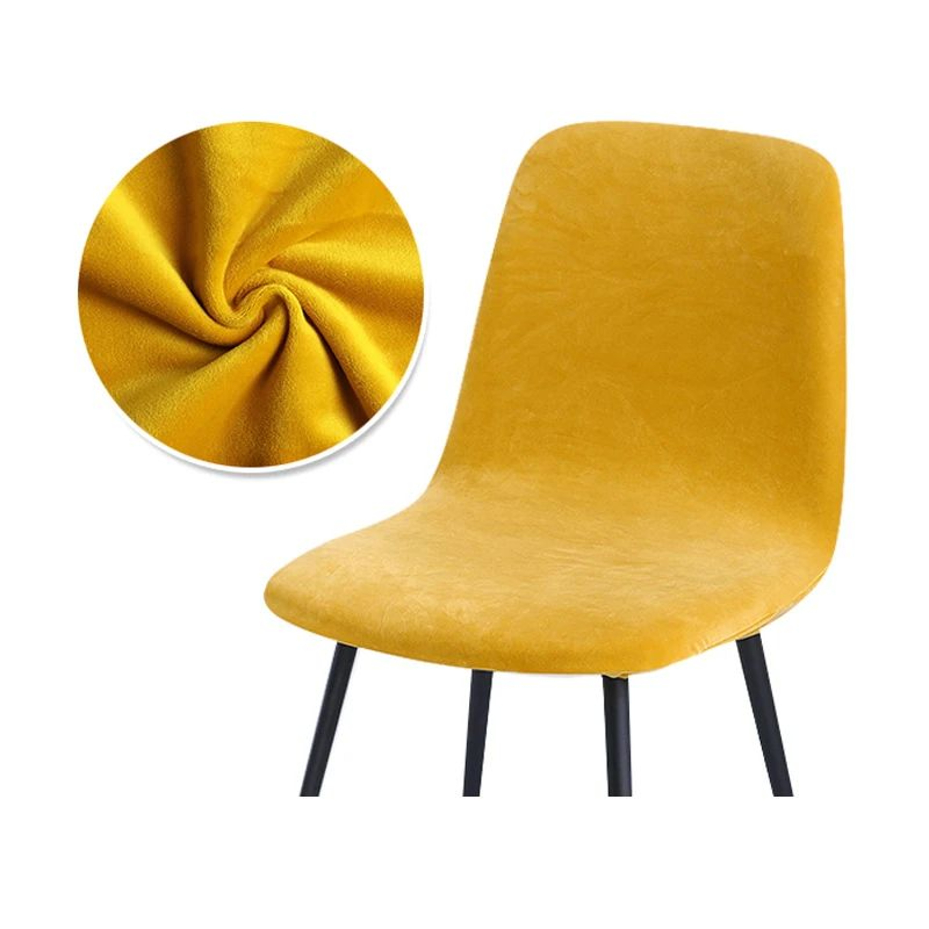 Velvet Stretch Bar Chair Cover Soft Solid Color Protective Slipcover 22