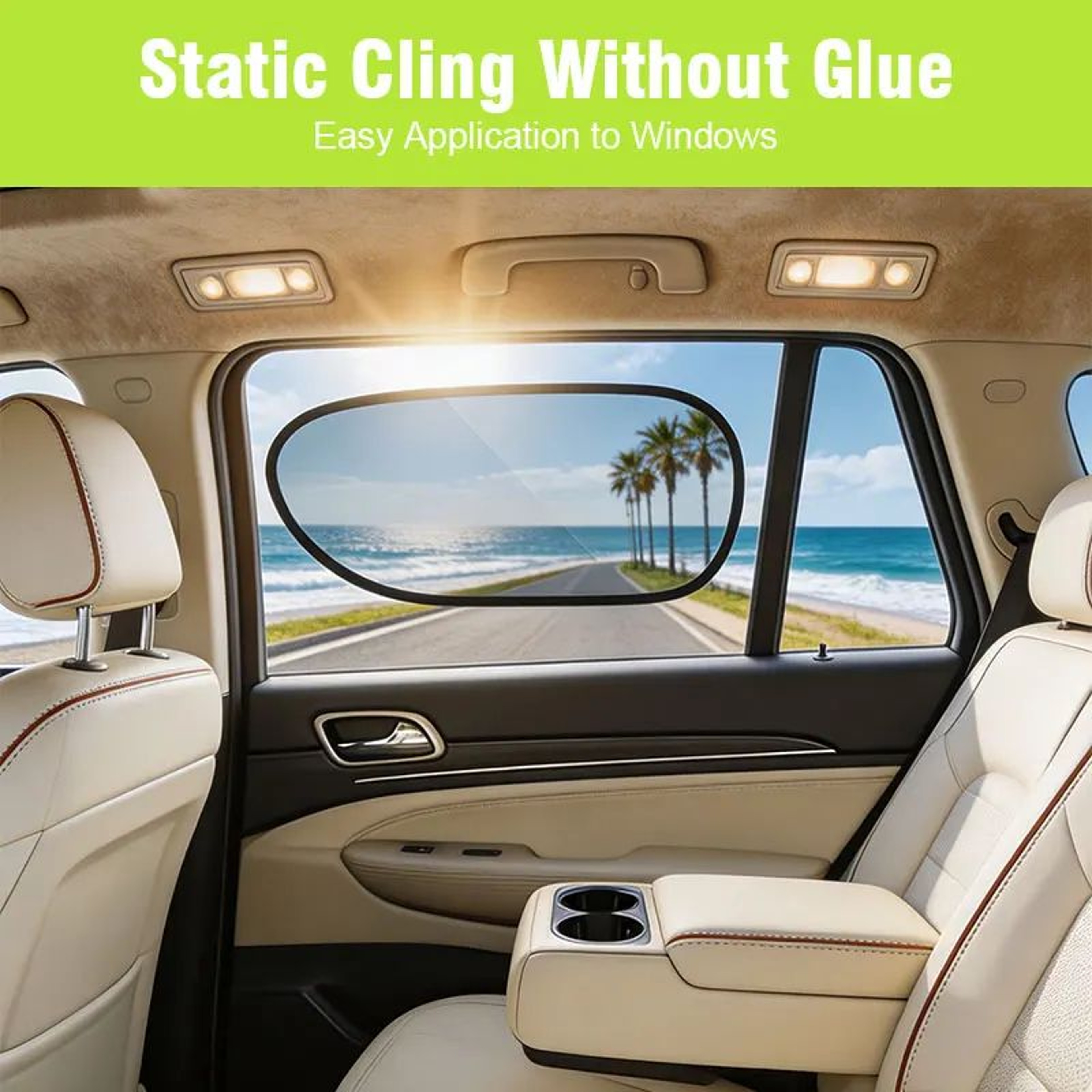 Electrostatic Car Window Sun Shade UV Protection Cover 3