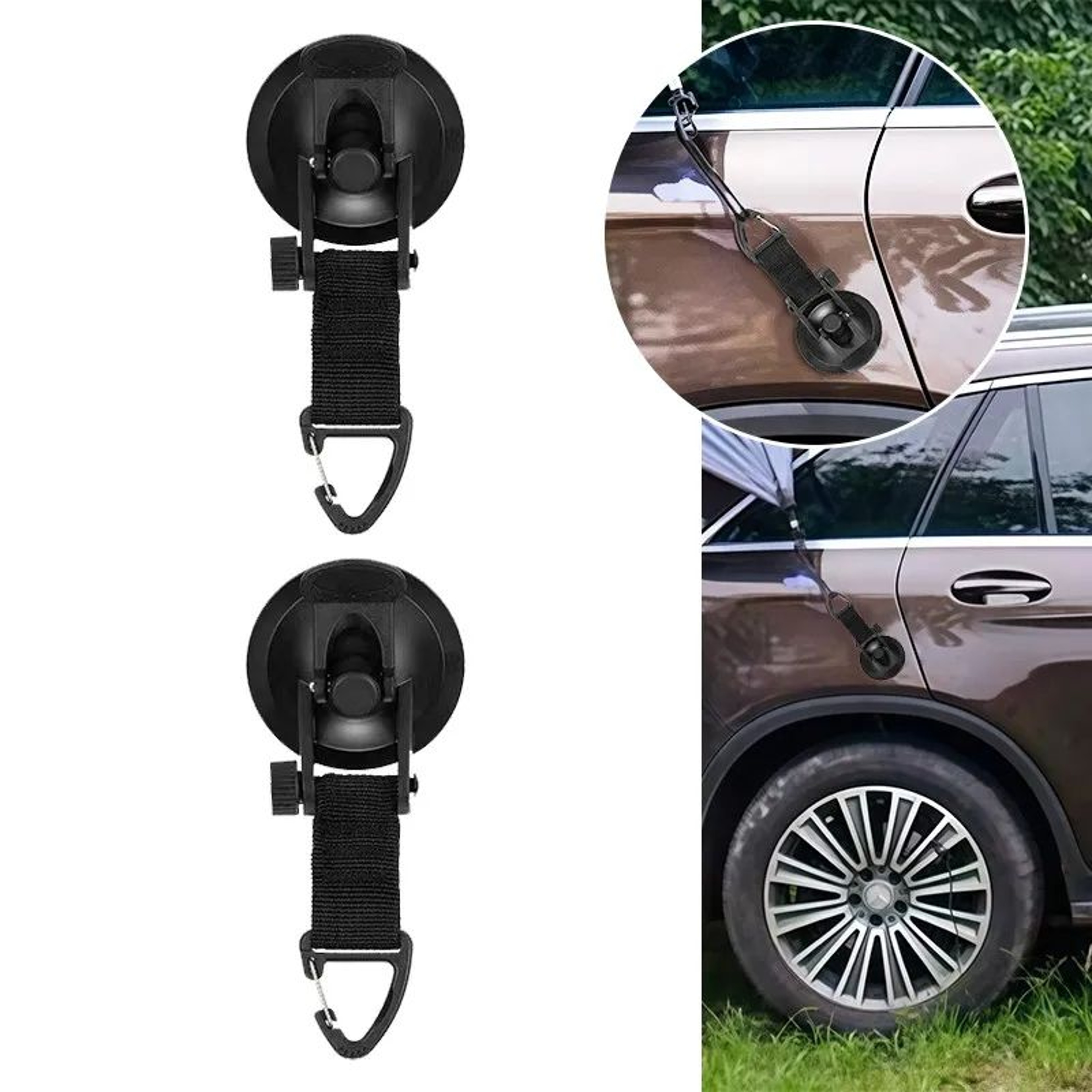 24PCS Car Tent Suction Cup Awning Anchors With Securing Hooks 6