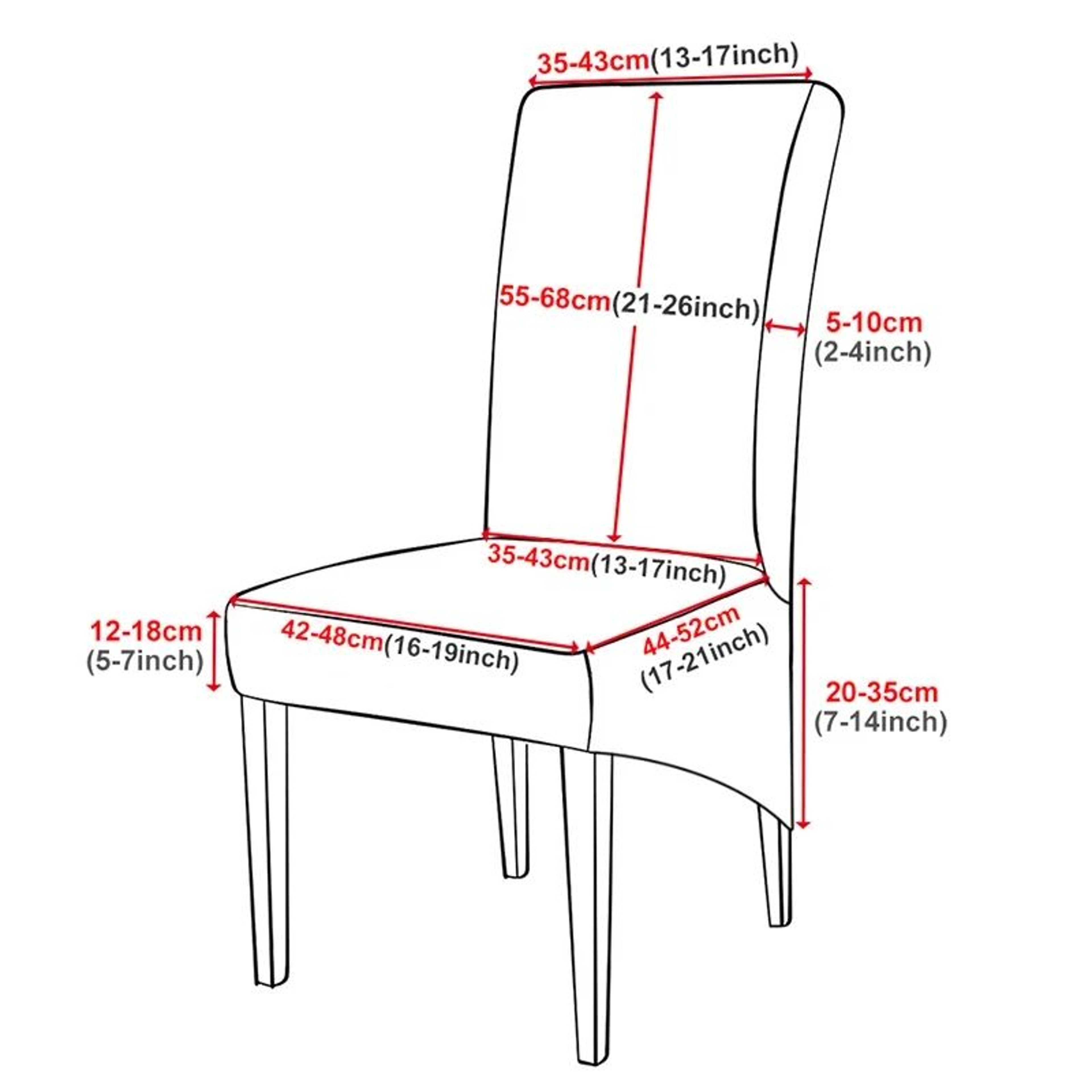Large Velvet Stretch Dining Chair Cover For High Back Chairs 1
