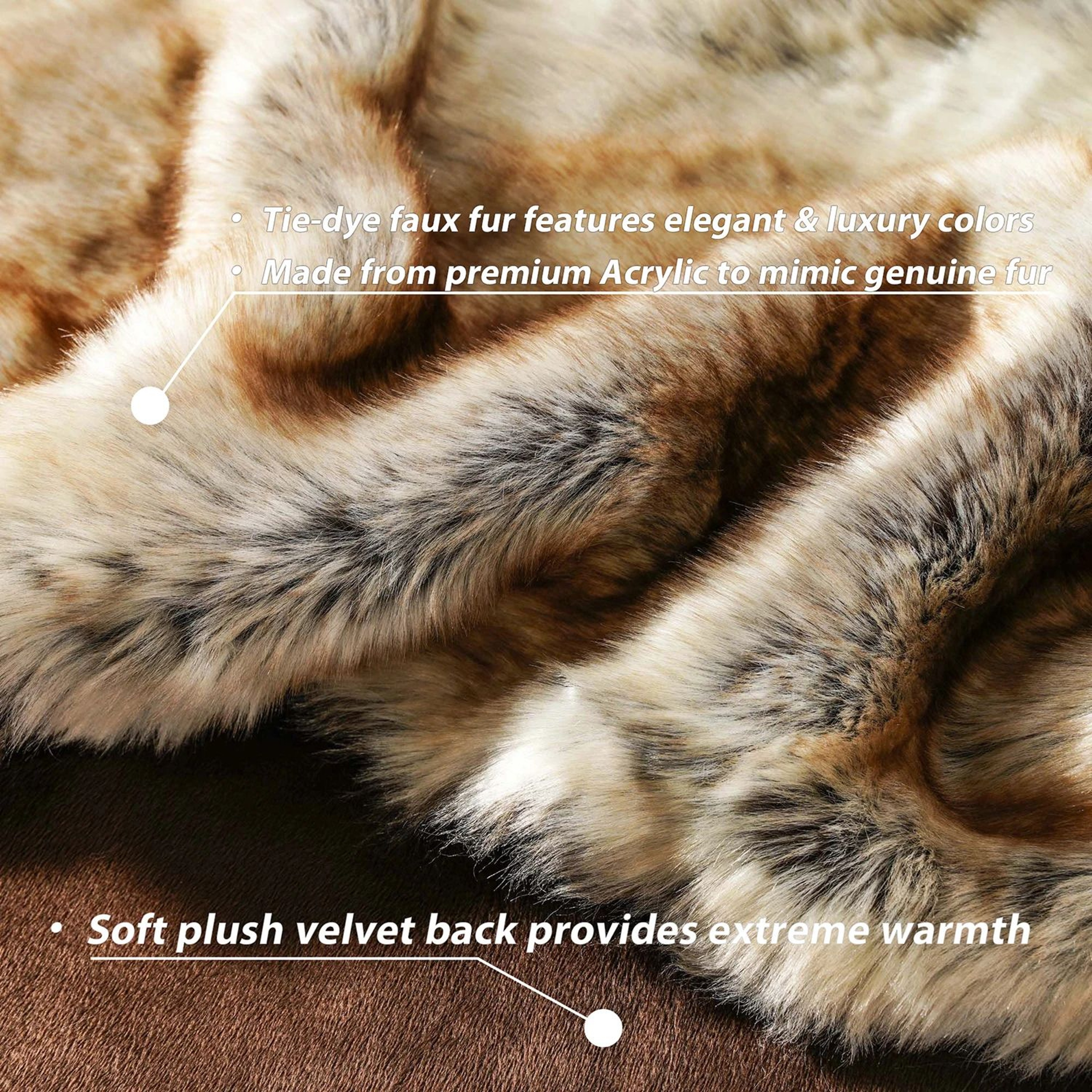 Battilo Luxury Plaid Faux Fur Throw Blanket Soft Warm Plush Sofa And Bed Blanket 3