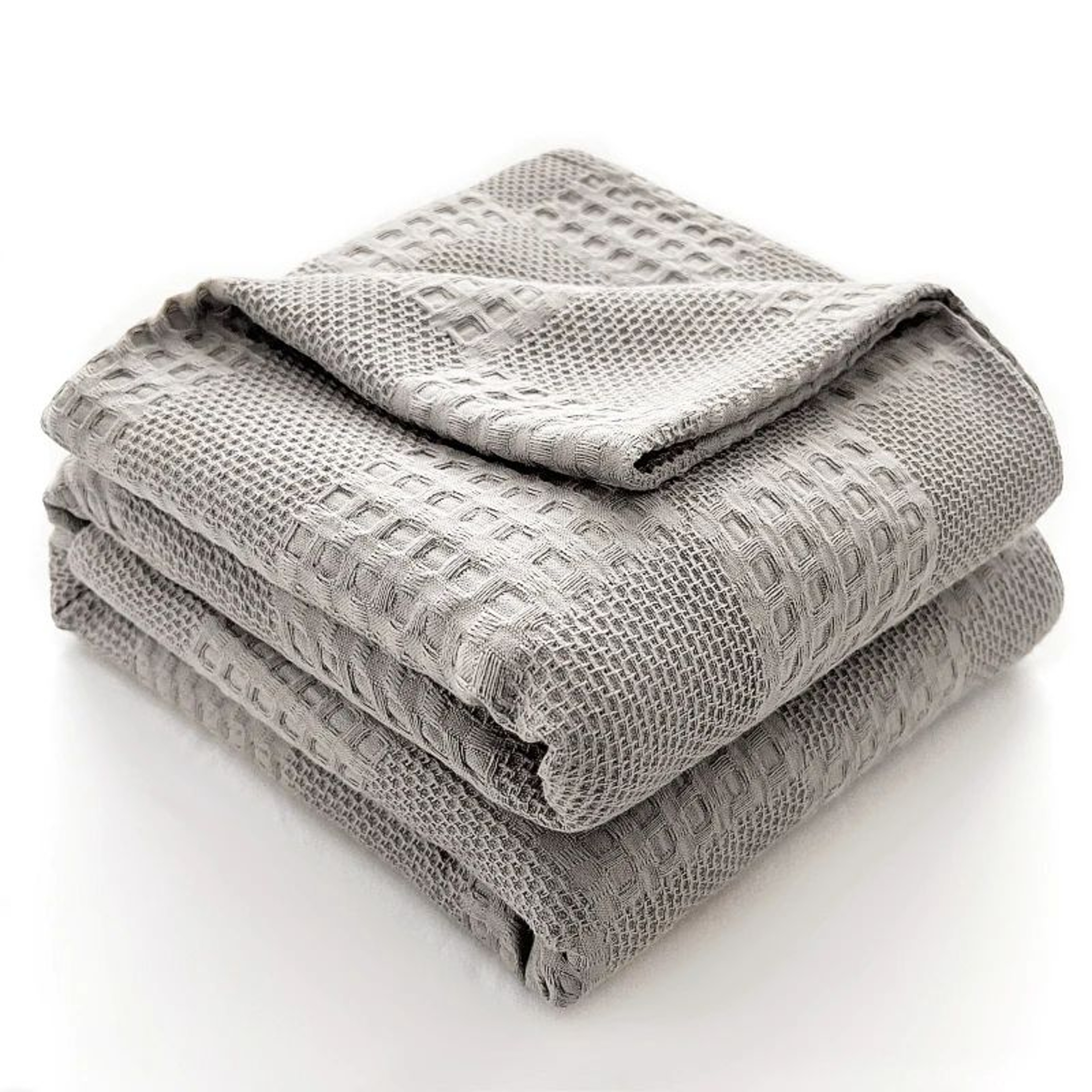 Battilo Cotton Waffle Throw Blanket Soft Breathable Lightweight Blanket For Bed And Sofa 6