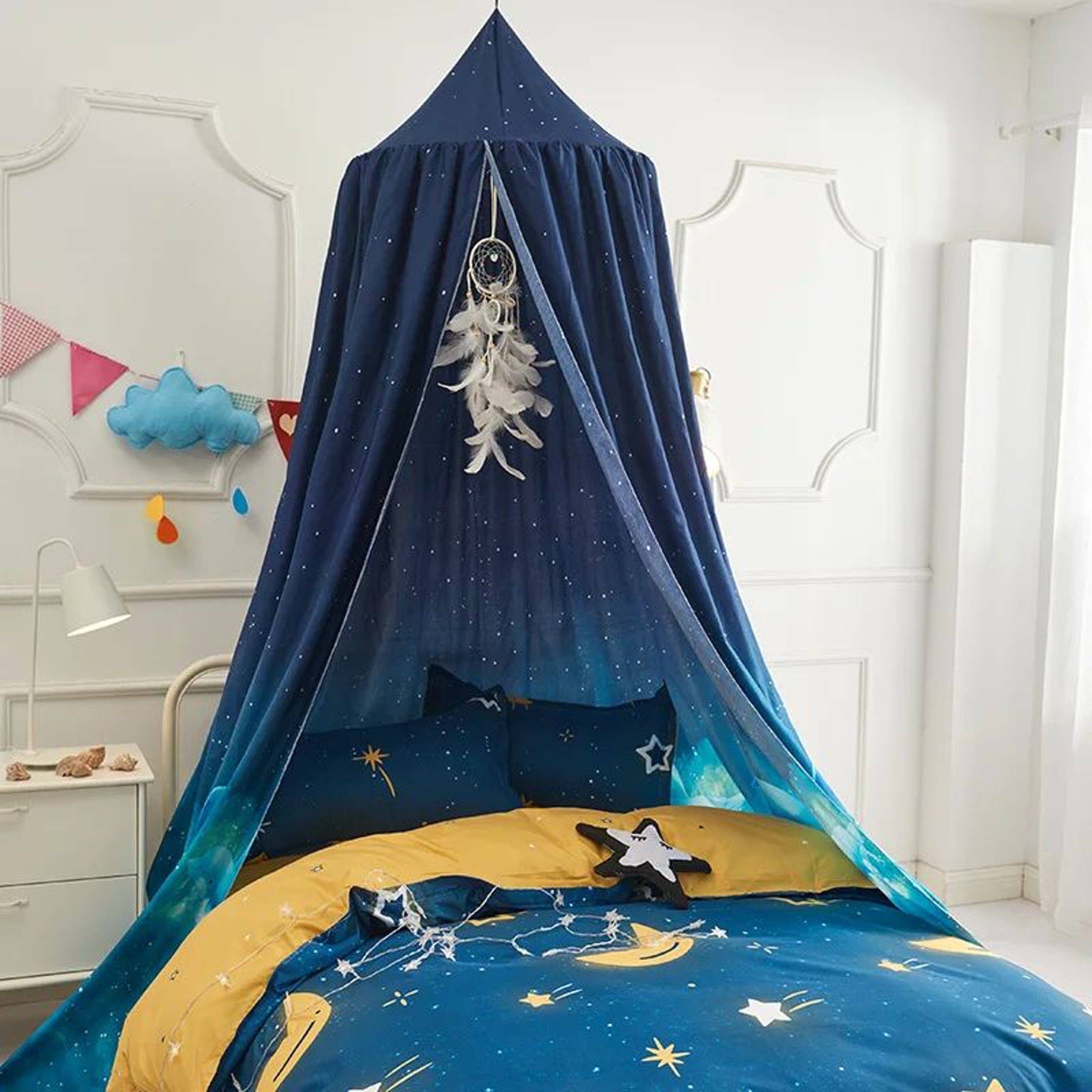 Round Dome Kids Bed Canopy Mosquito Net 65 X 250 Cm Castle Play Tent 6