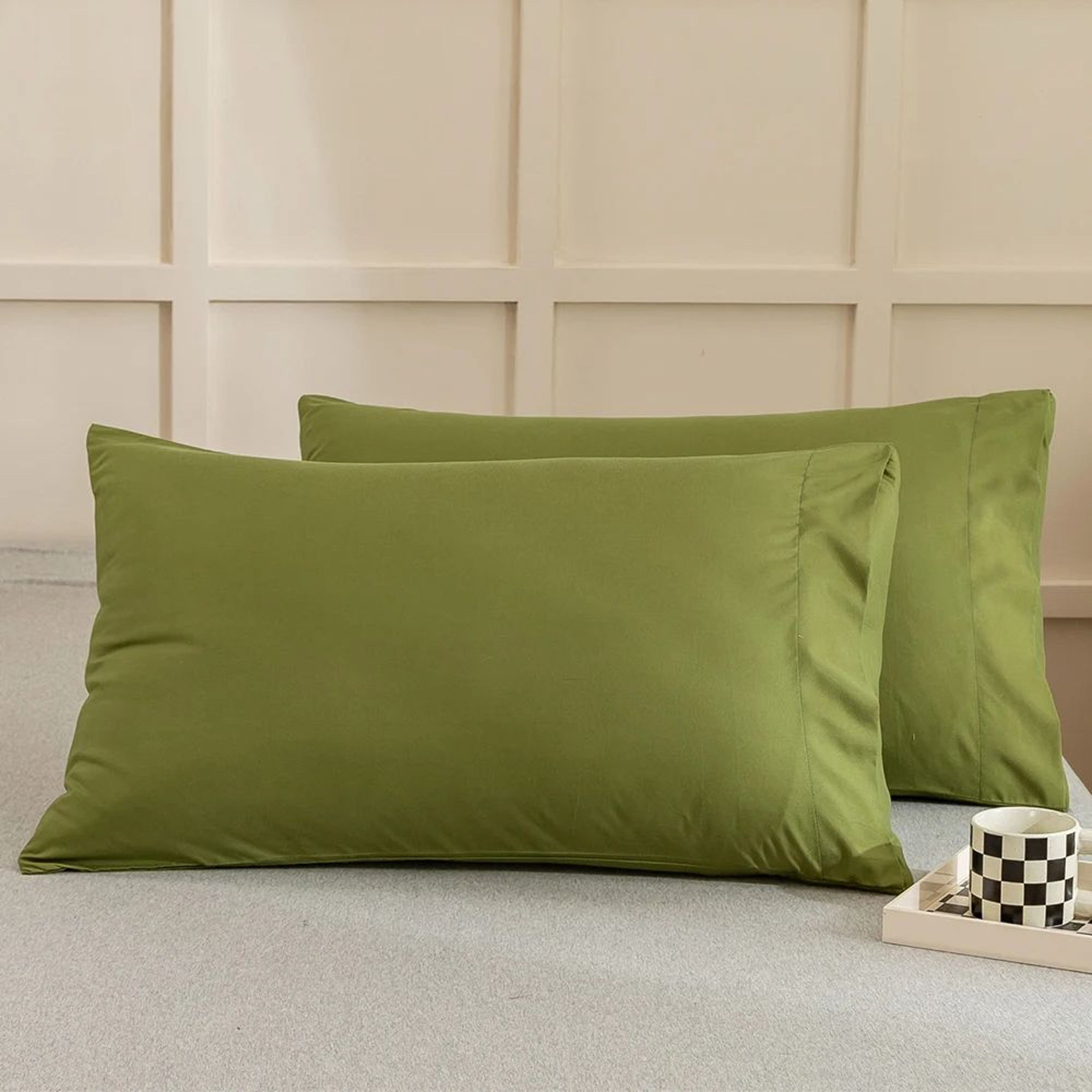 2PCS Soft Microfiber Envelope Pillowcases Queen King Size 9