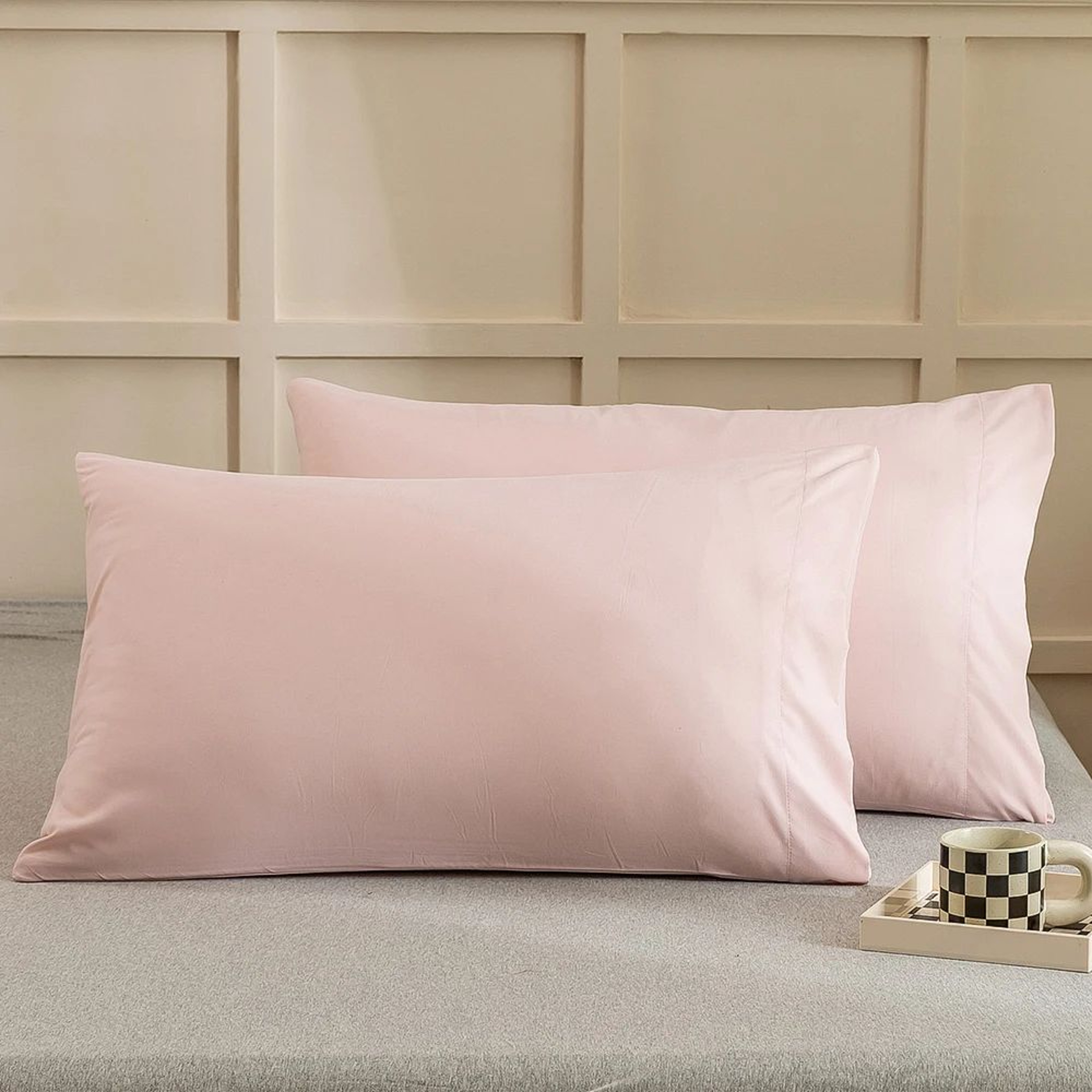 2PCS Soft Microfiber Envelope Pillowcases Queen King Size 16