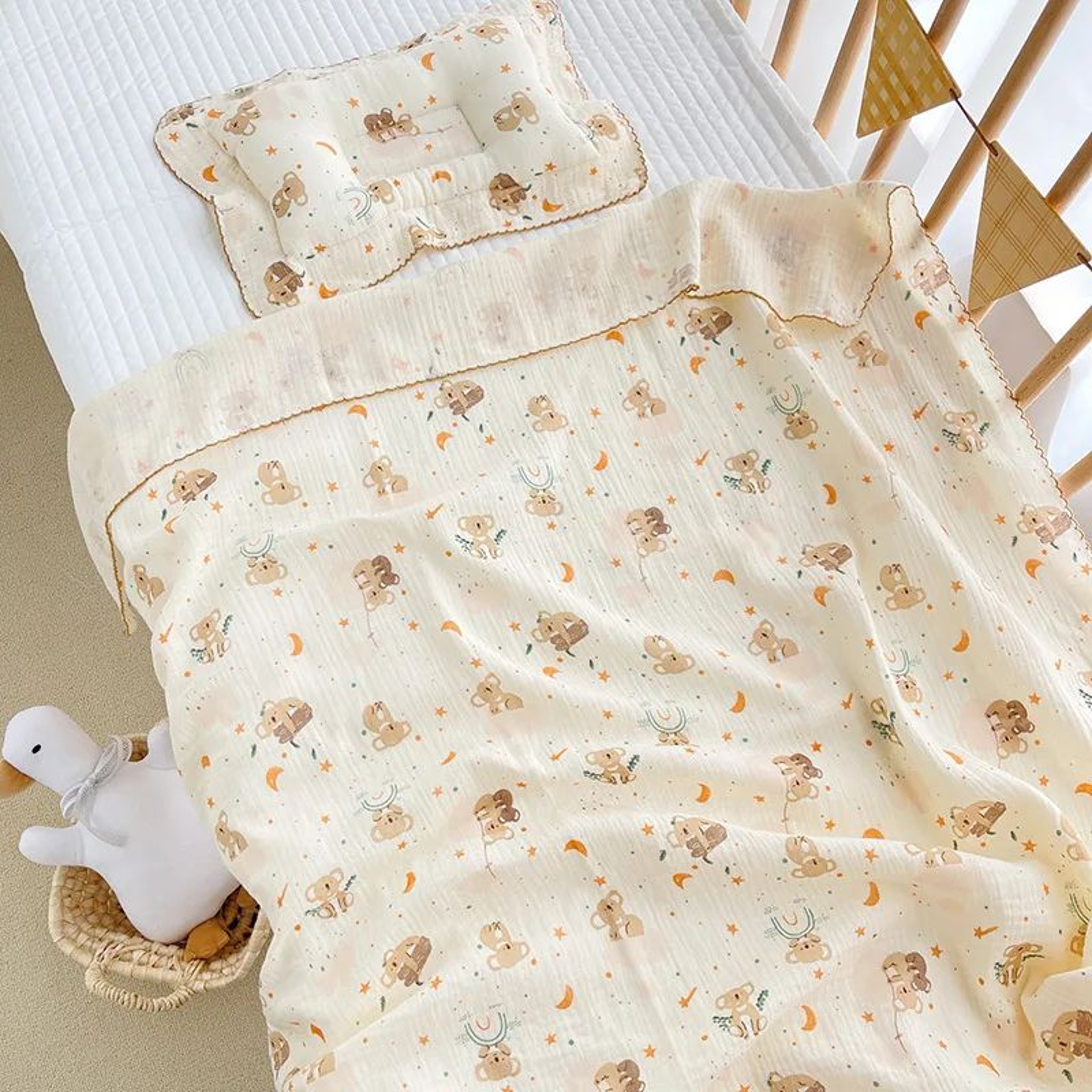 Soft Breathable 100 Cotton Muslin Baby Swaddle Blanket For Newborns 10