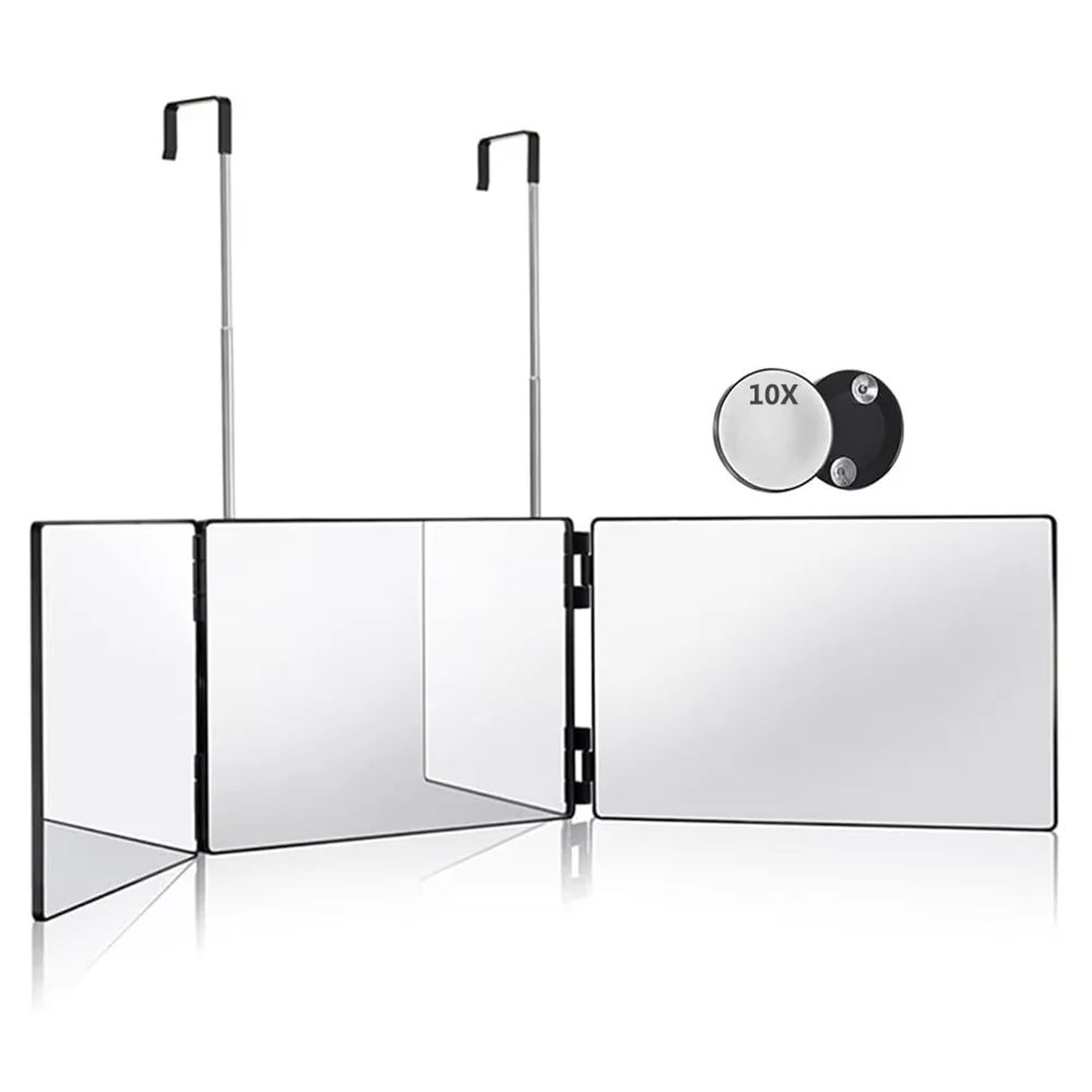 360 View 3 Way Self Haircut Mirror With Adjustable Telescoping Hooks 8