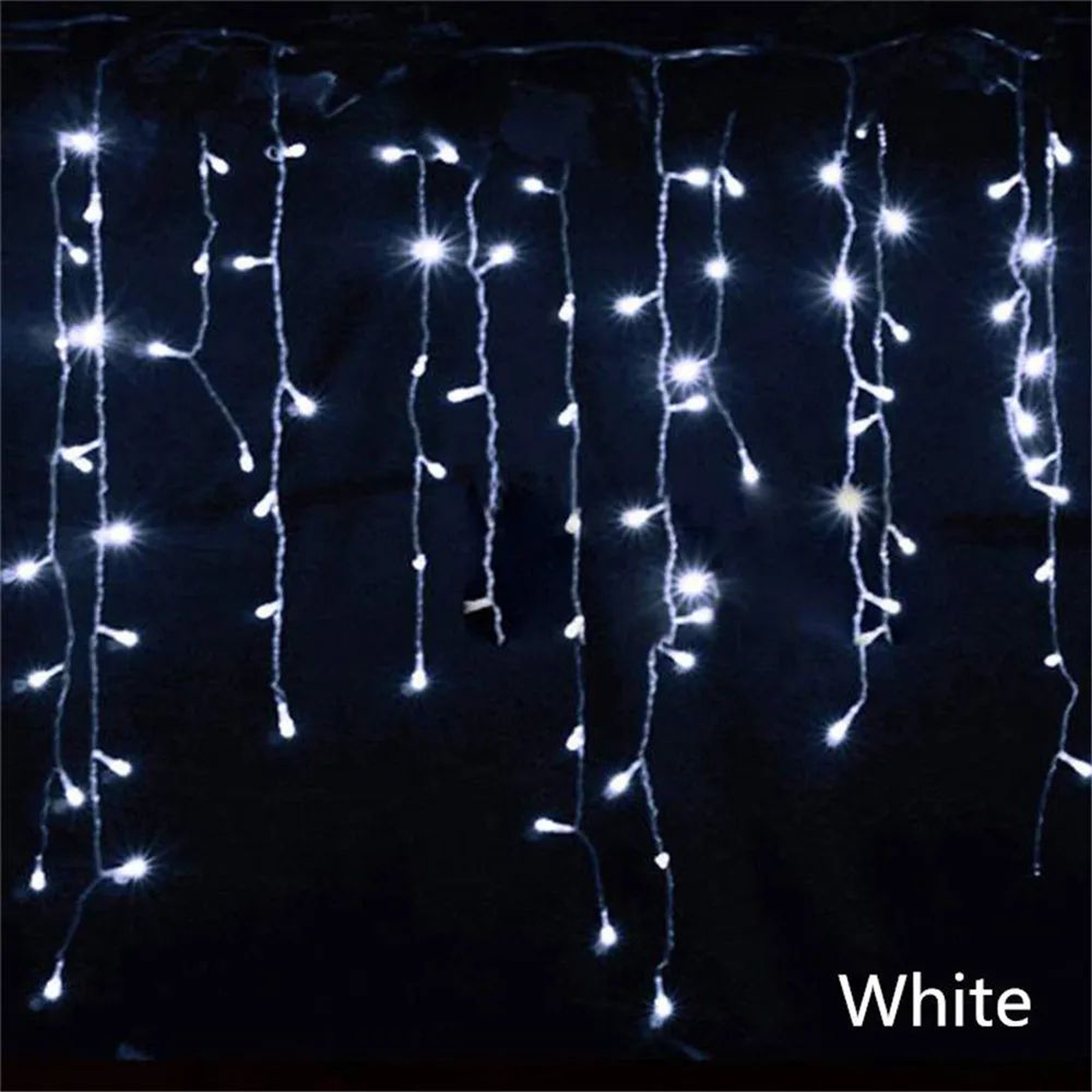 5M Waterfall LED Curtain String Lights With 8 Modes For Christmas And Outdoor Decor 6