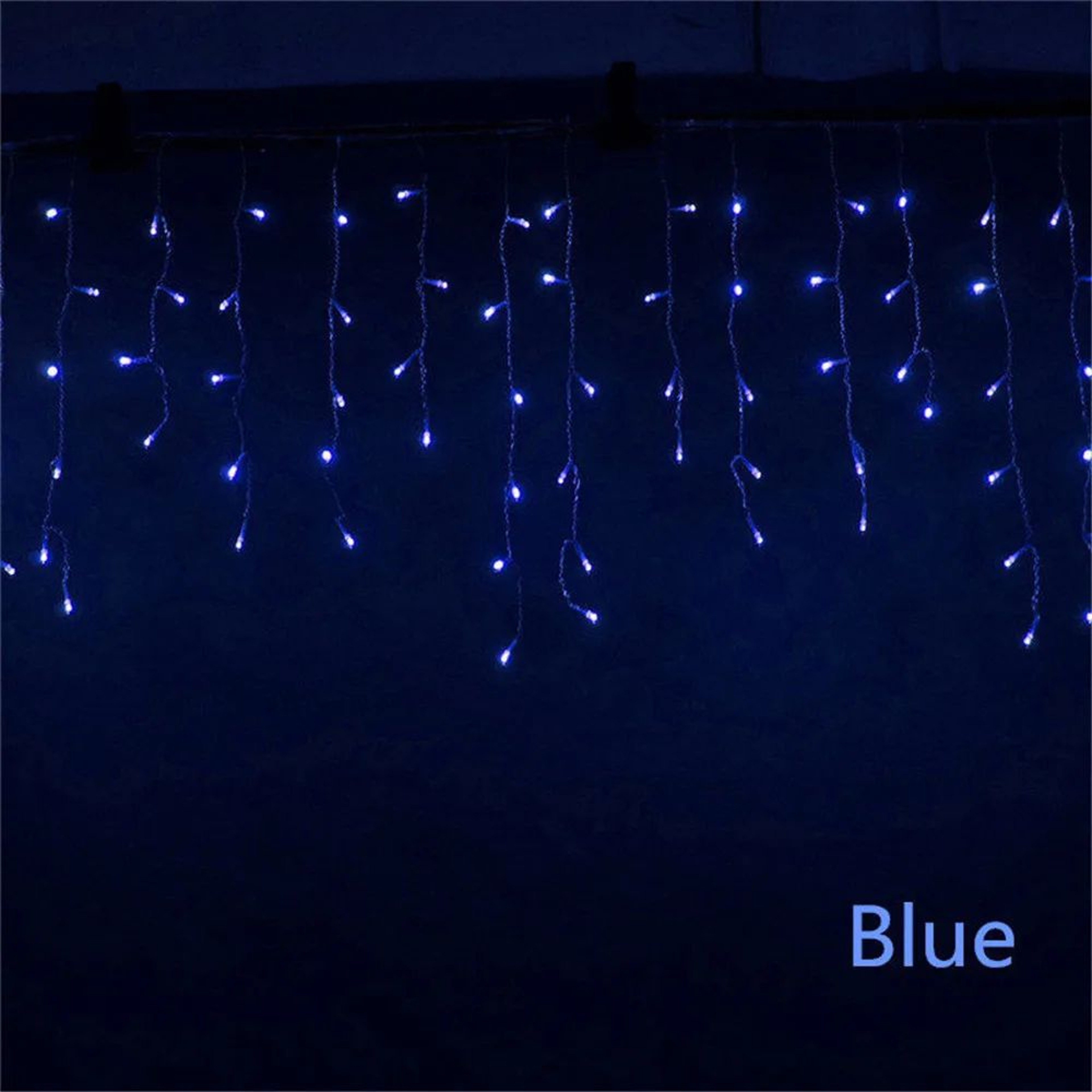 5M Waterfall LED Curtain String Lights With 8 Modes For Christmas And Outdoor Decor 8