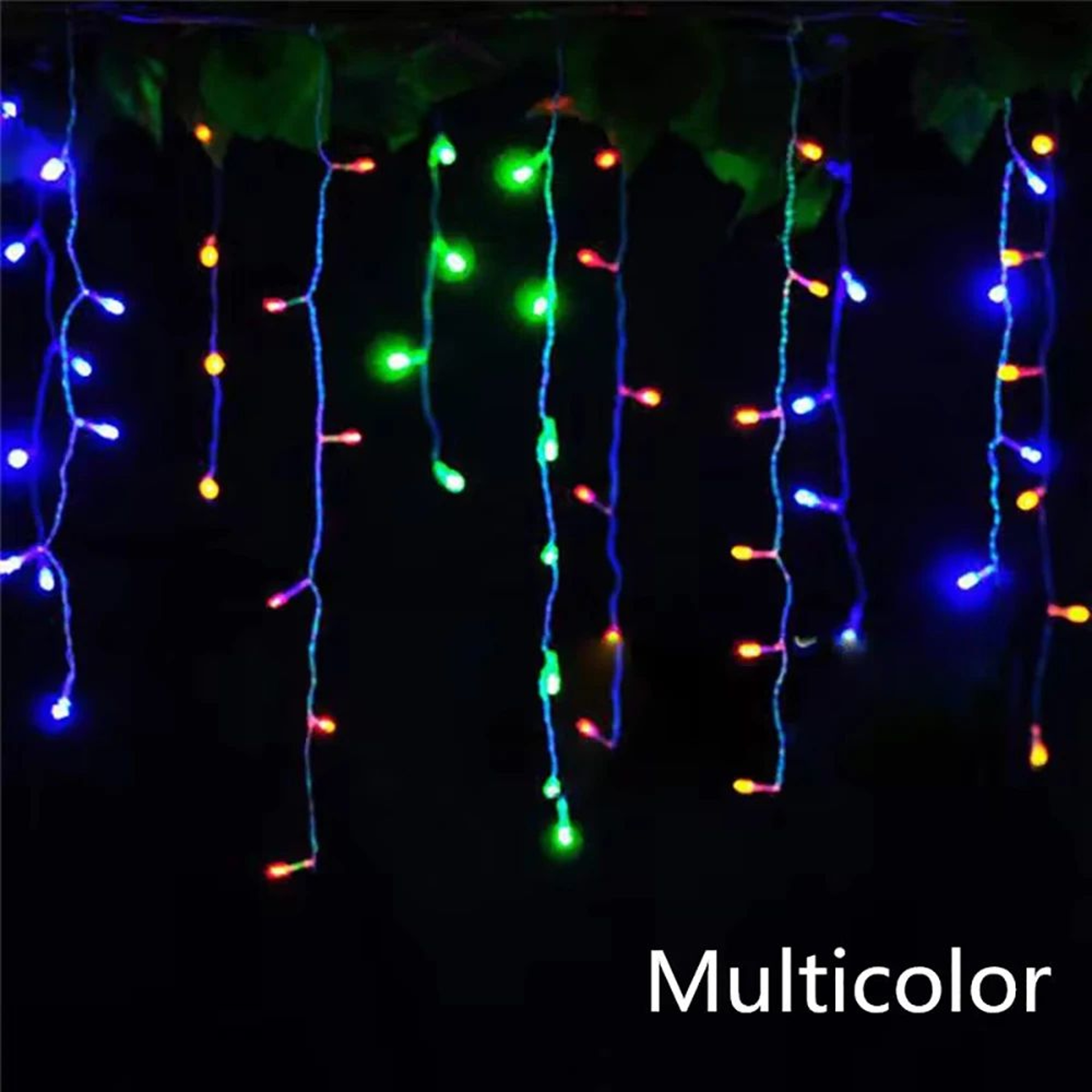 LED Icicle Waterfall String Lights For Outdoor Christmas And Eaves Decor 11